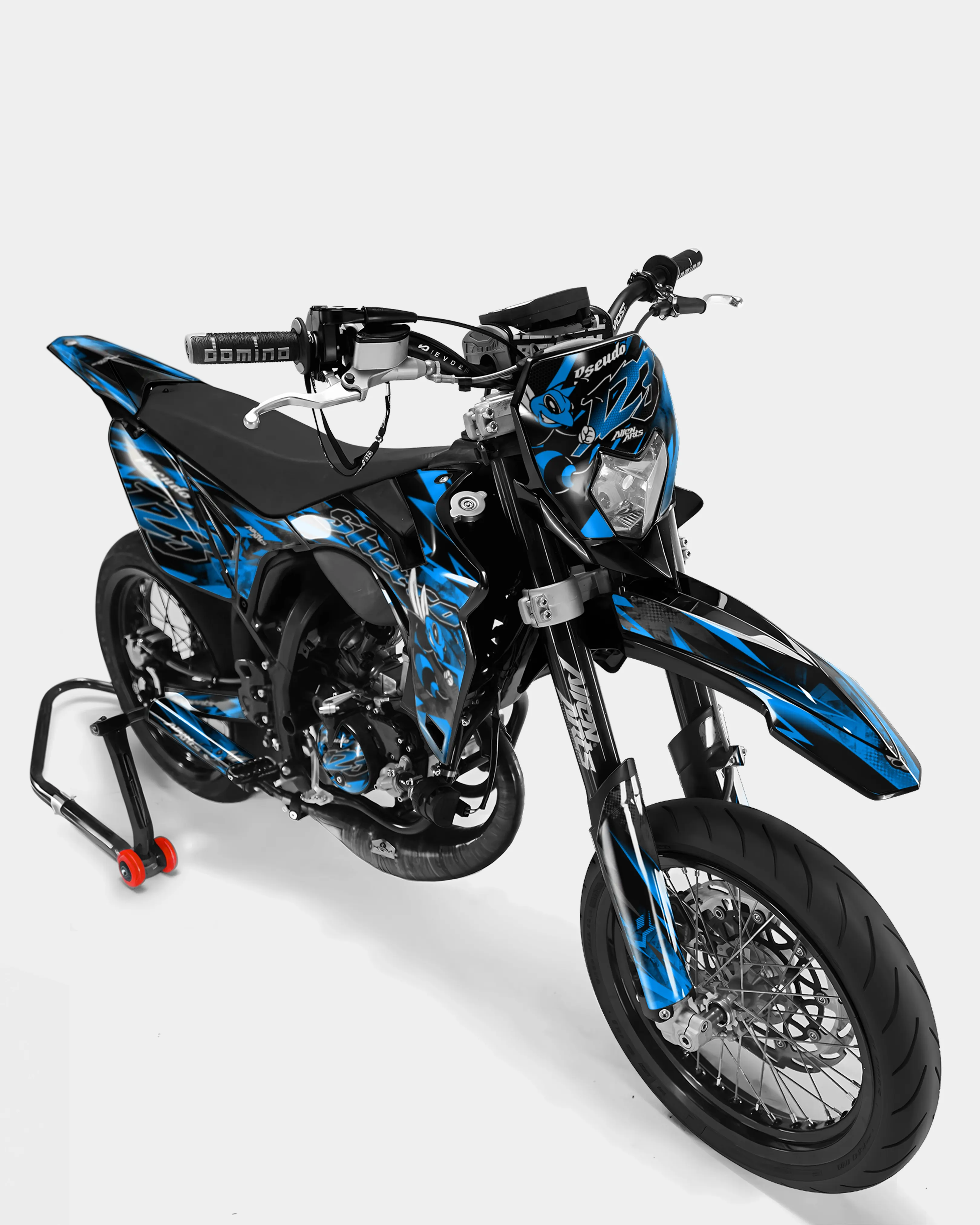 LISSE- Kit deco SHERCO 50cc - Bleu - Image 2
