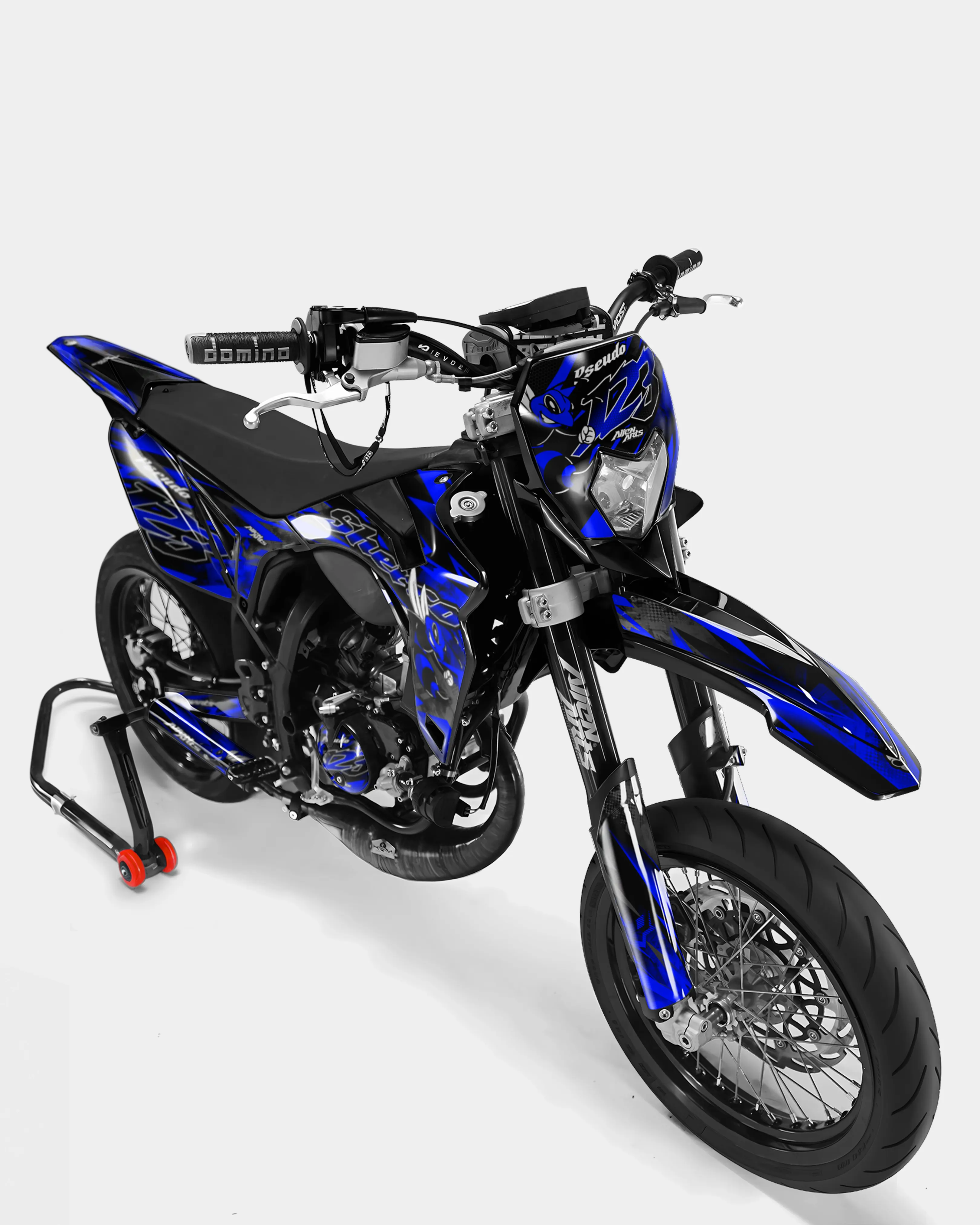 LISSE- Kit deco SHERCO 50cc - Bleu foncé - Image 2