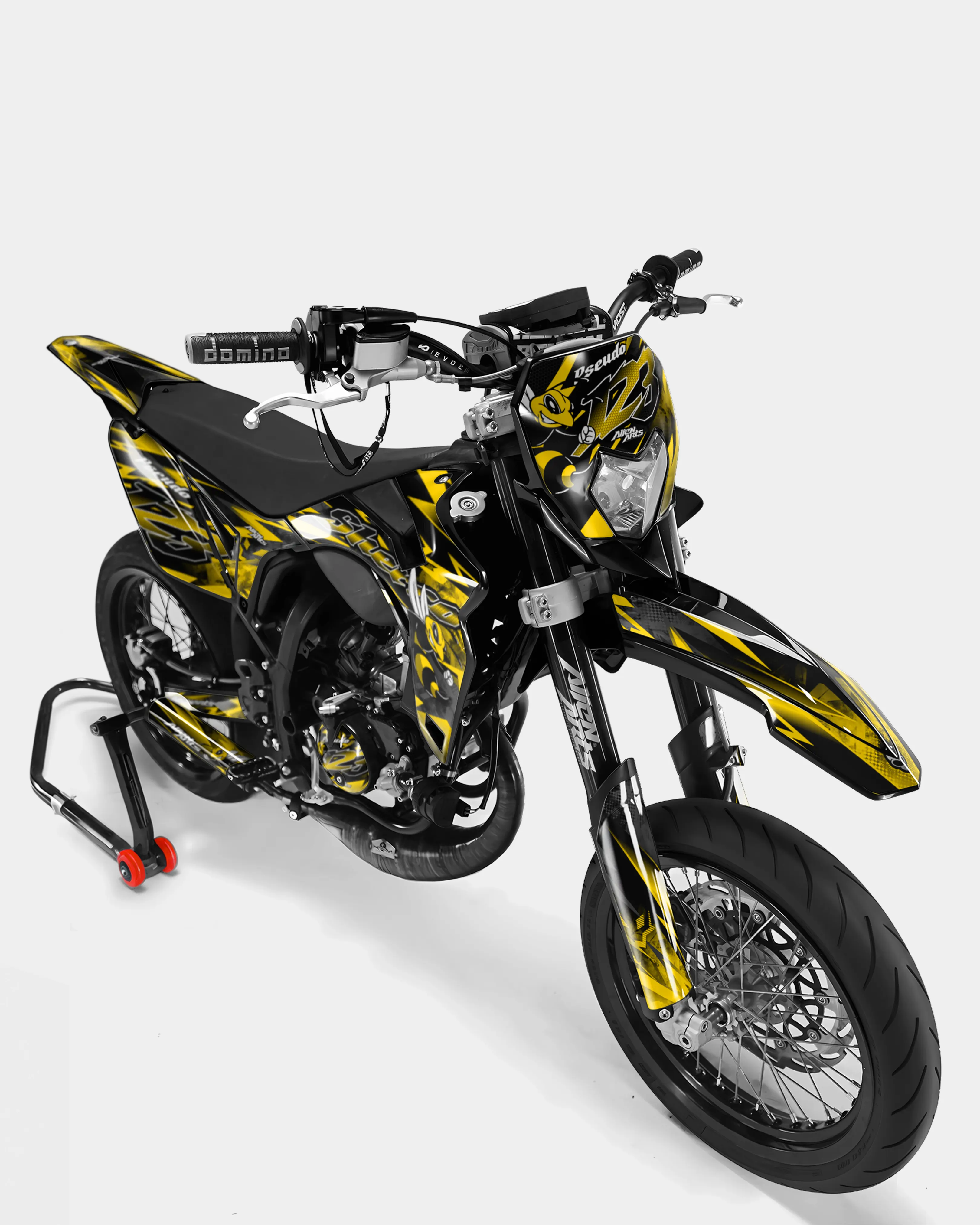 LISSE- Kit deco SHERCO 50cc - Jaune foncé - Image 2