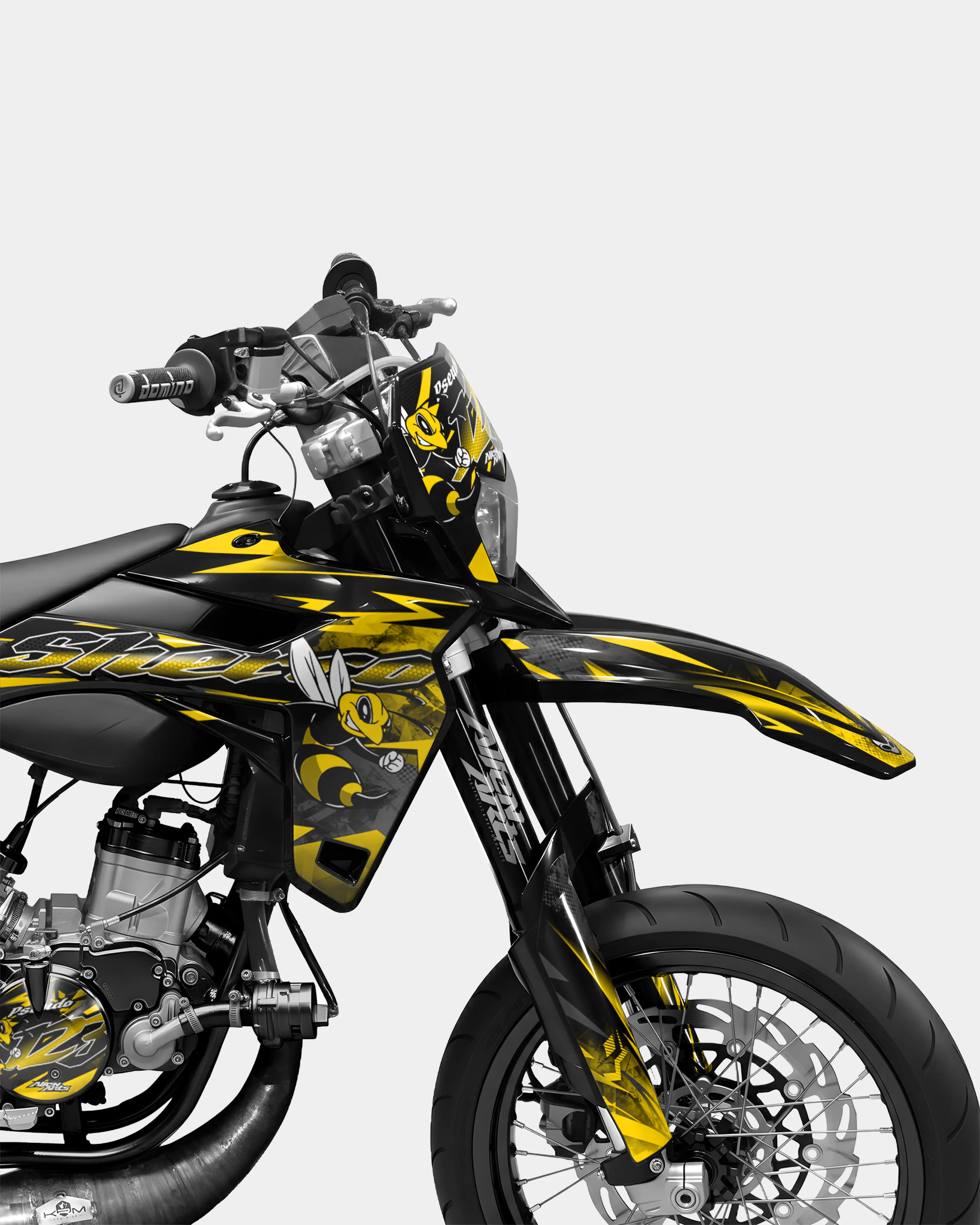 LISSE- Kit deco SHERCO 50cc - Jaune foncé - Image 3