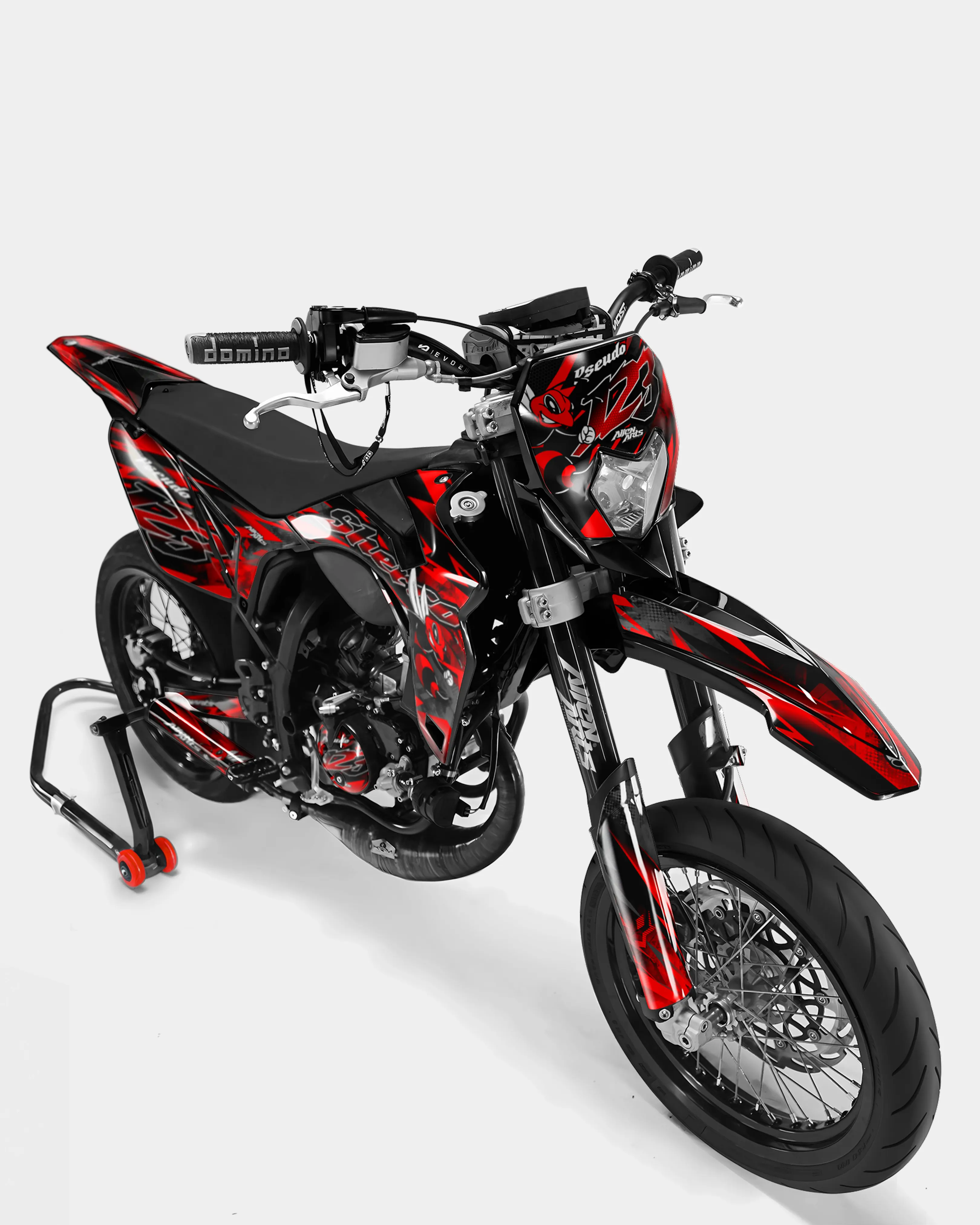 LISSE- Kit deco SHERCO 50cc - Rouge - Image 2