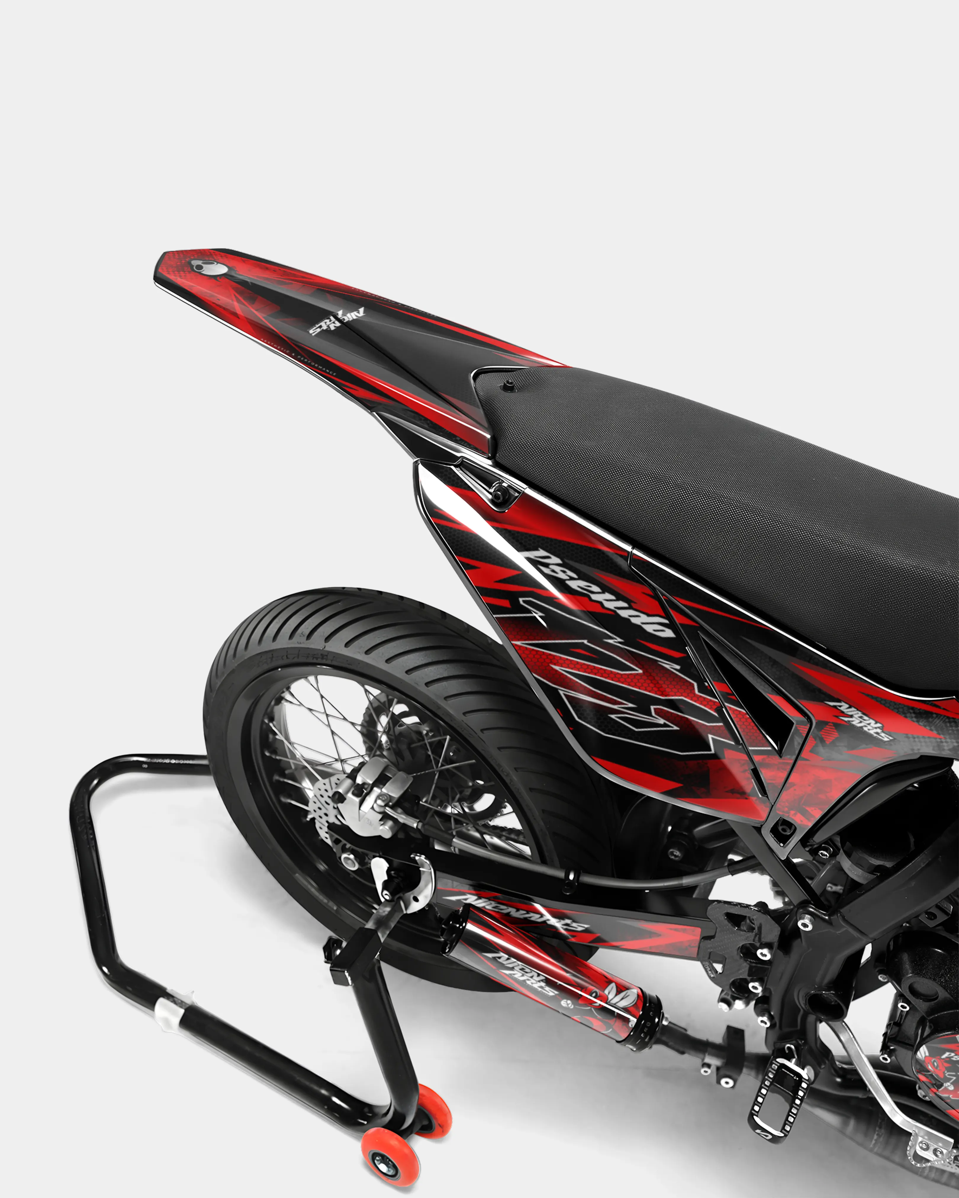 LISSE- Kit deco SHERCO 50cc - Rouge - Image 4