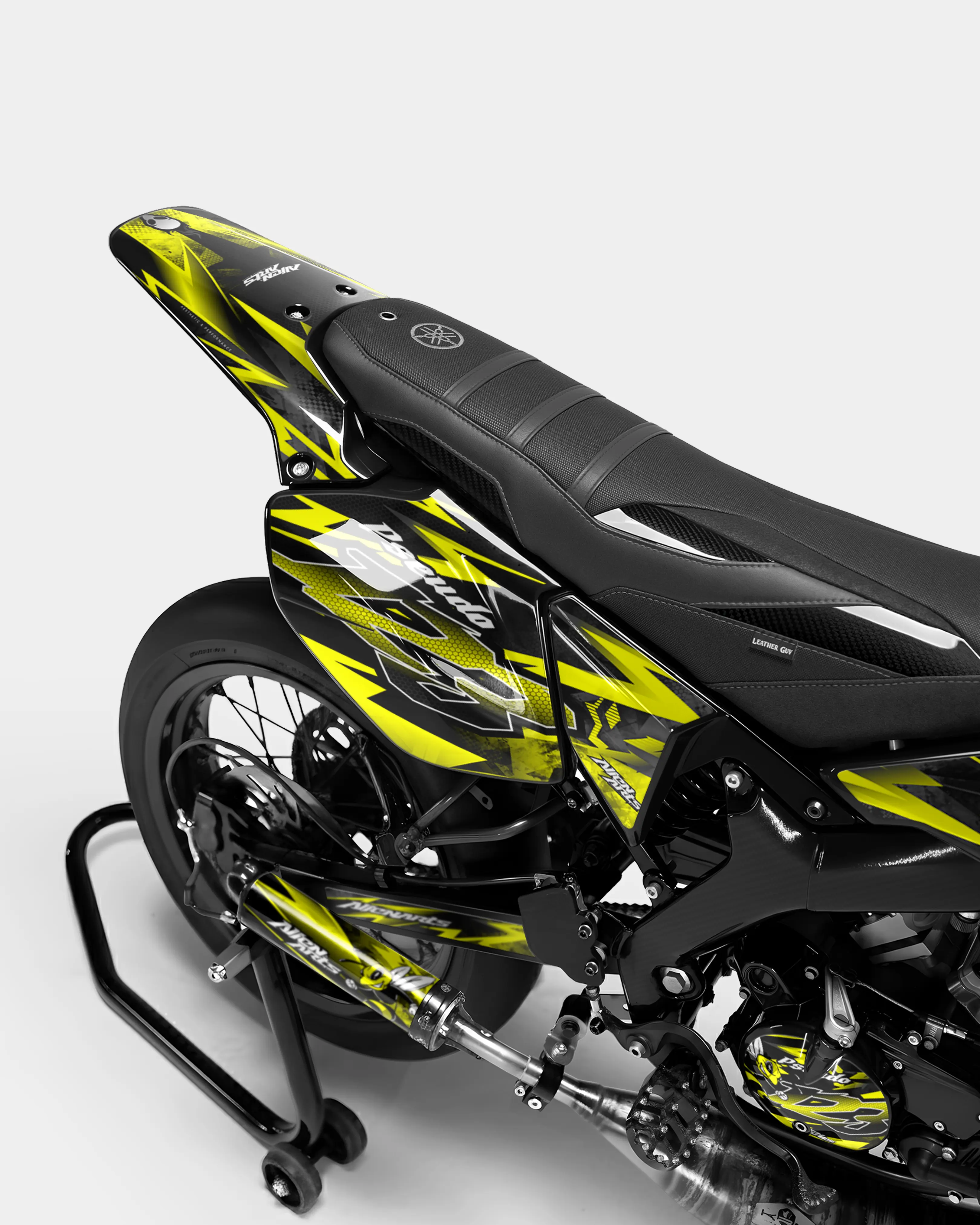 LISSE - Kit deco YAMAHA DT 50cc - Jaune - Image 3
