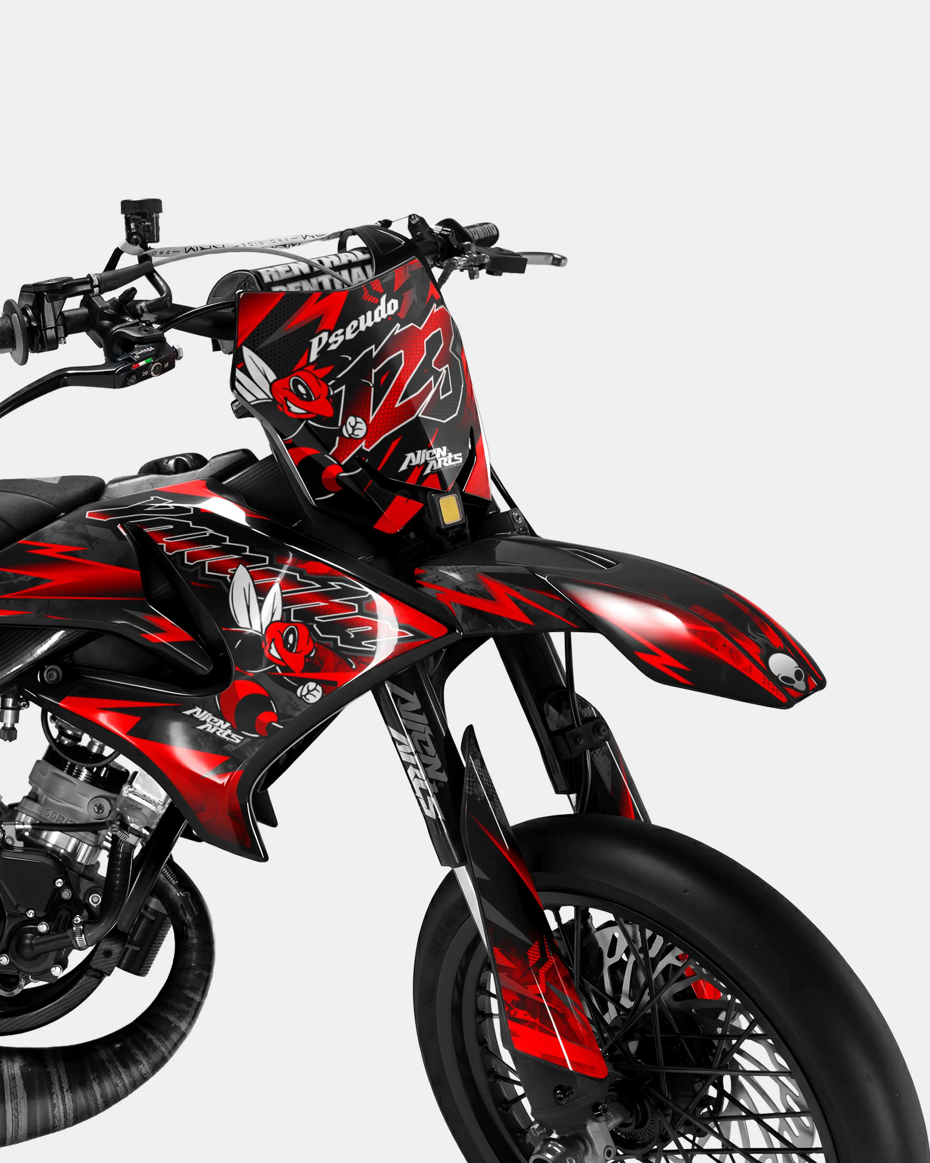 LISSE - Kit deco YAMAHA DT 50cc - Rouge - Image 2