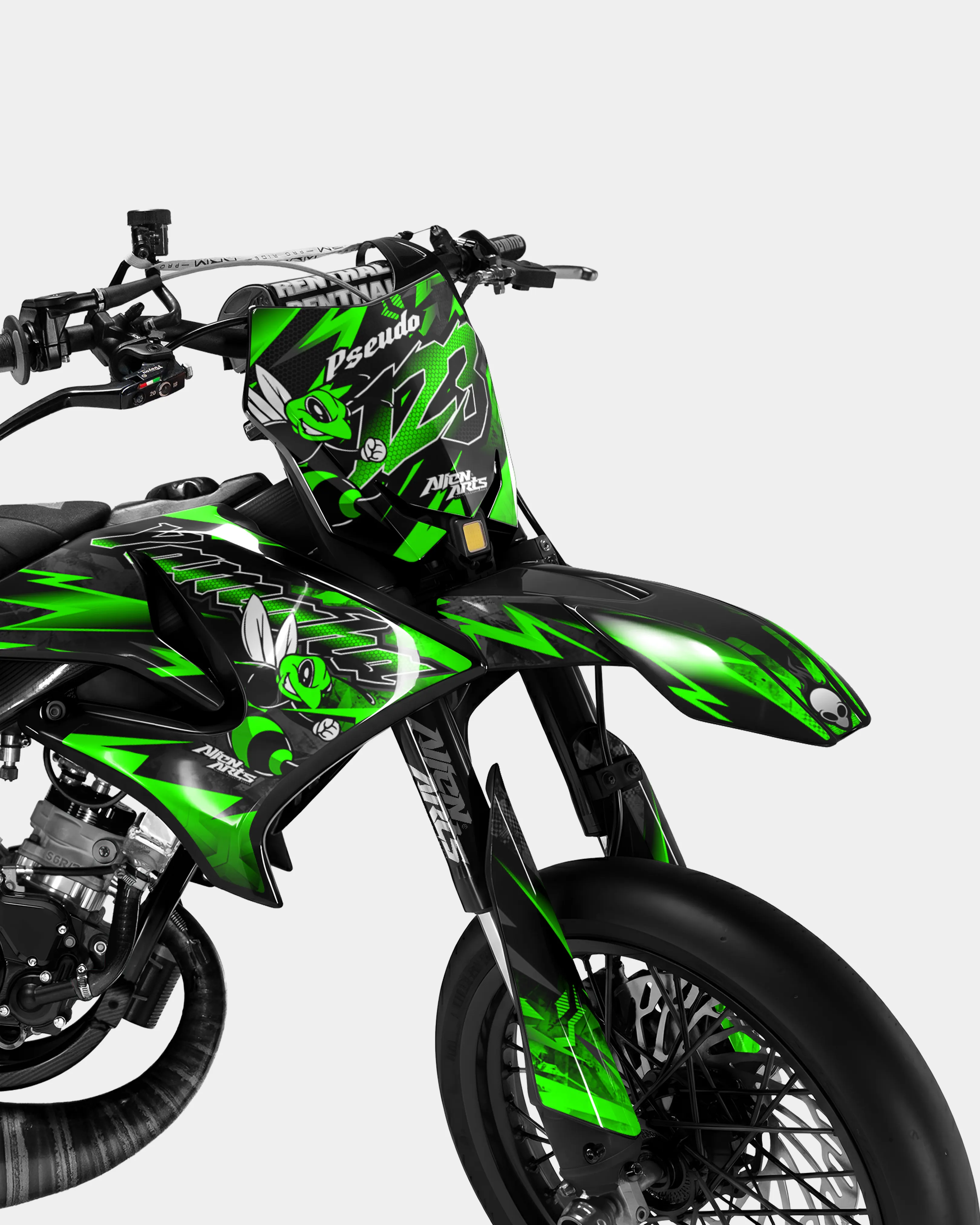 LISSE - Kit deco YAMAHA DT 50cc - Vert - Image 2