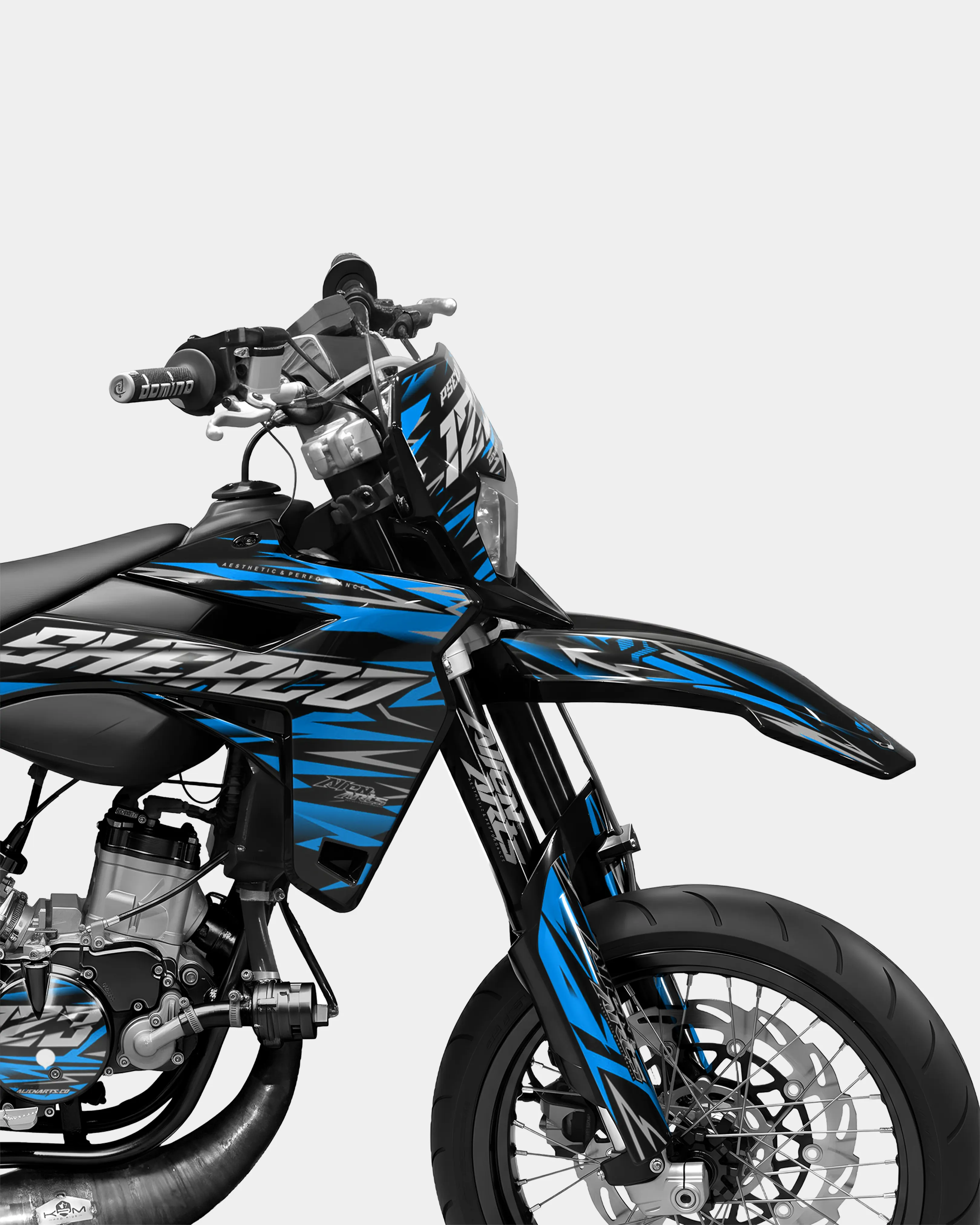 LUEUR- Kit deco SHERCO 50cc - Bleu - Image 3