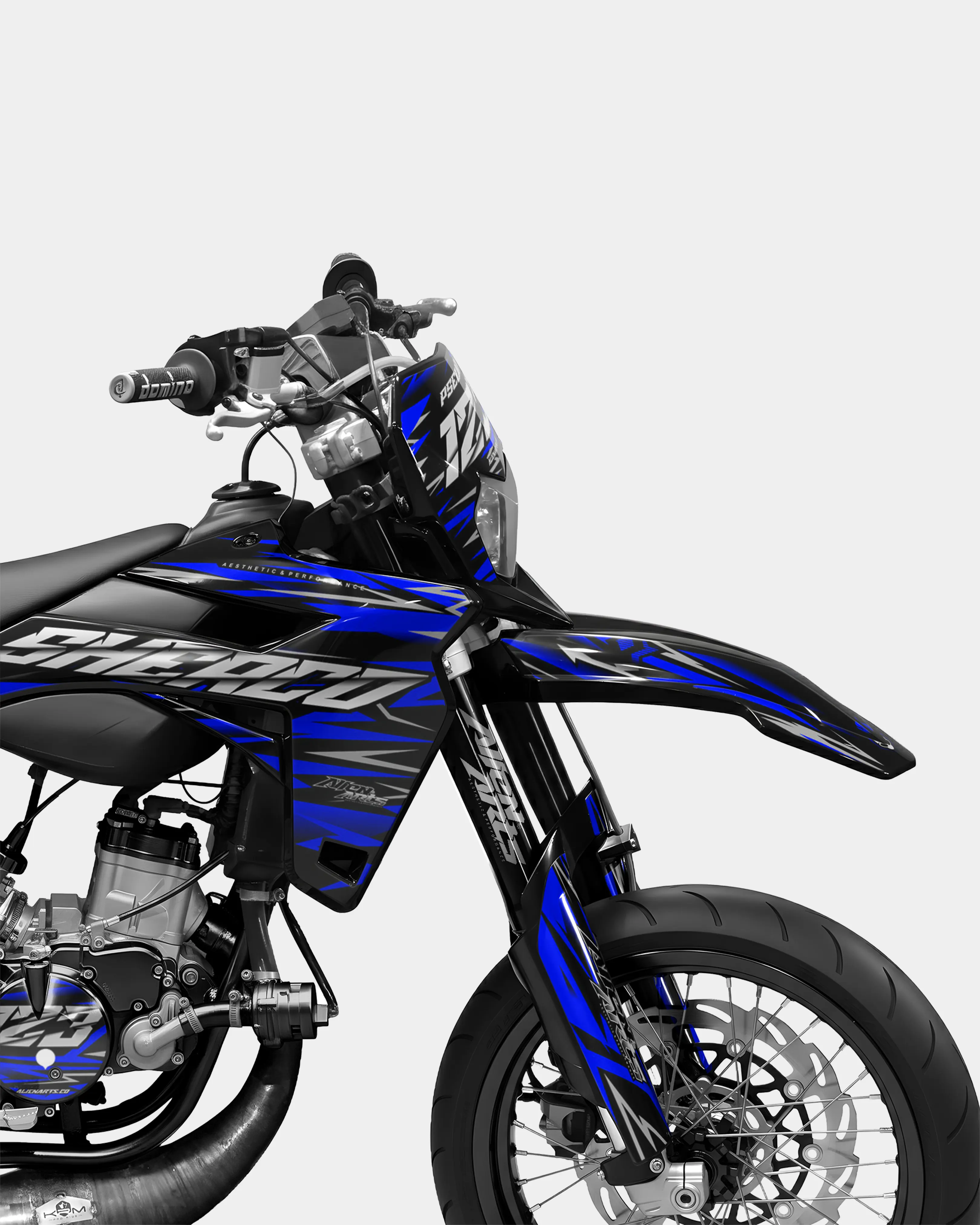 LUEUR- Kit deco SHERCO 50cc - Bleu foncé - Image 3