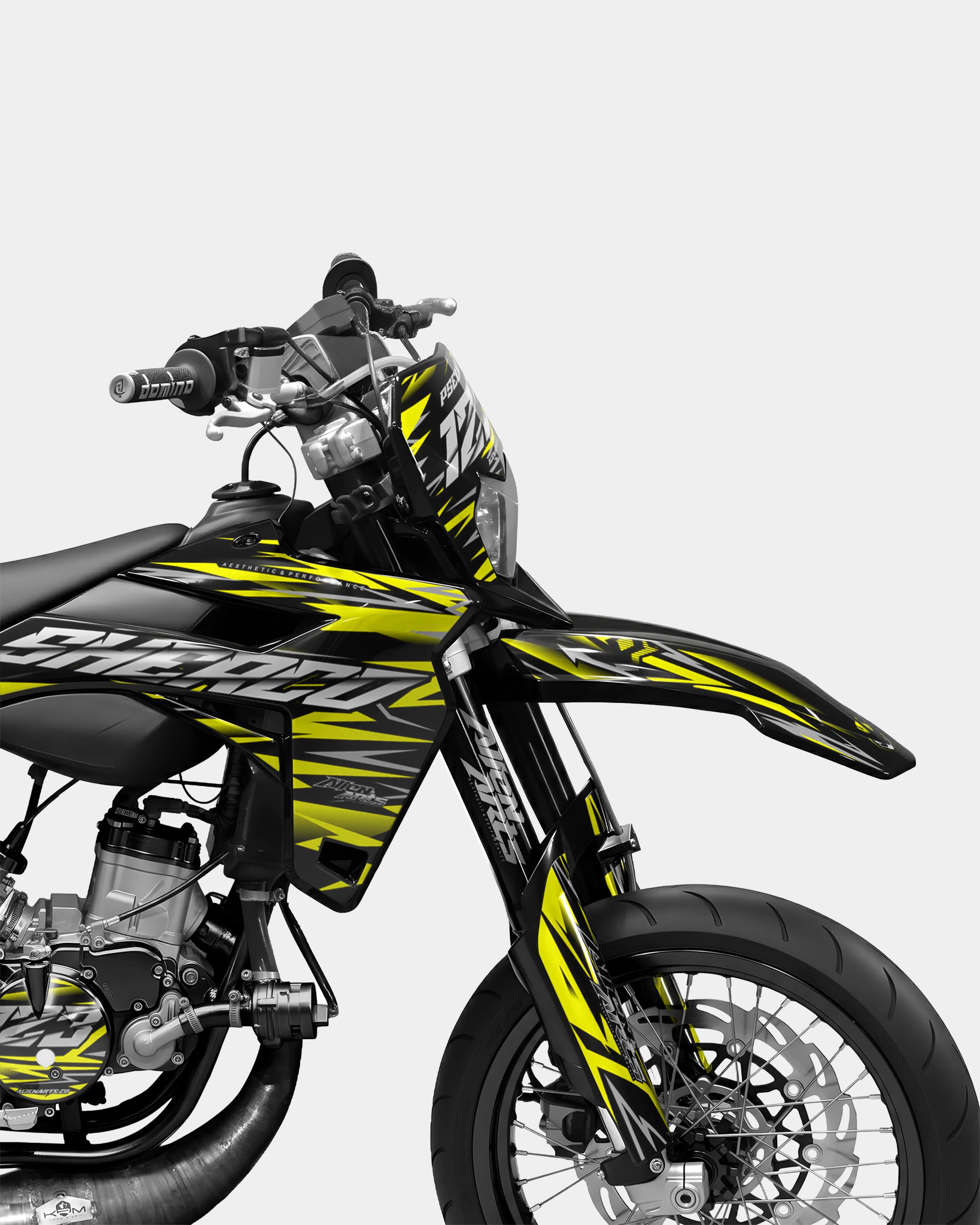 LUEUR- Kit deco SHERCO 50cc - Jaune - Image 3