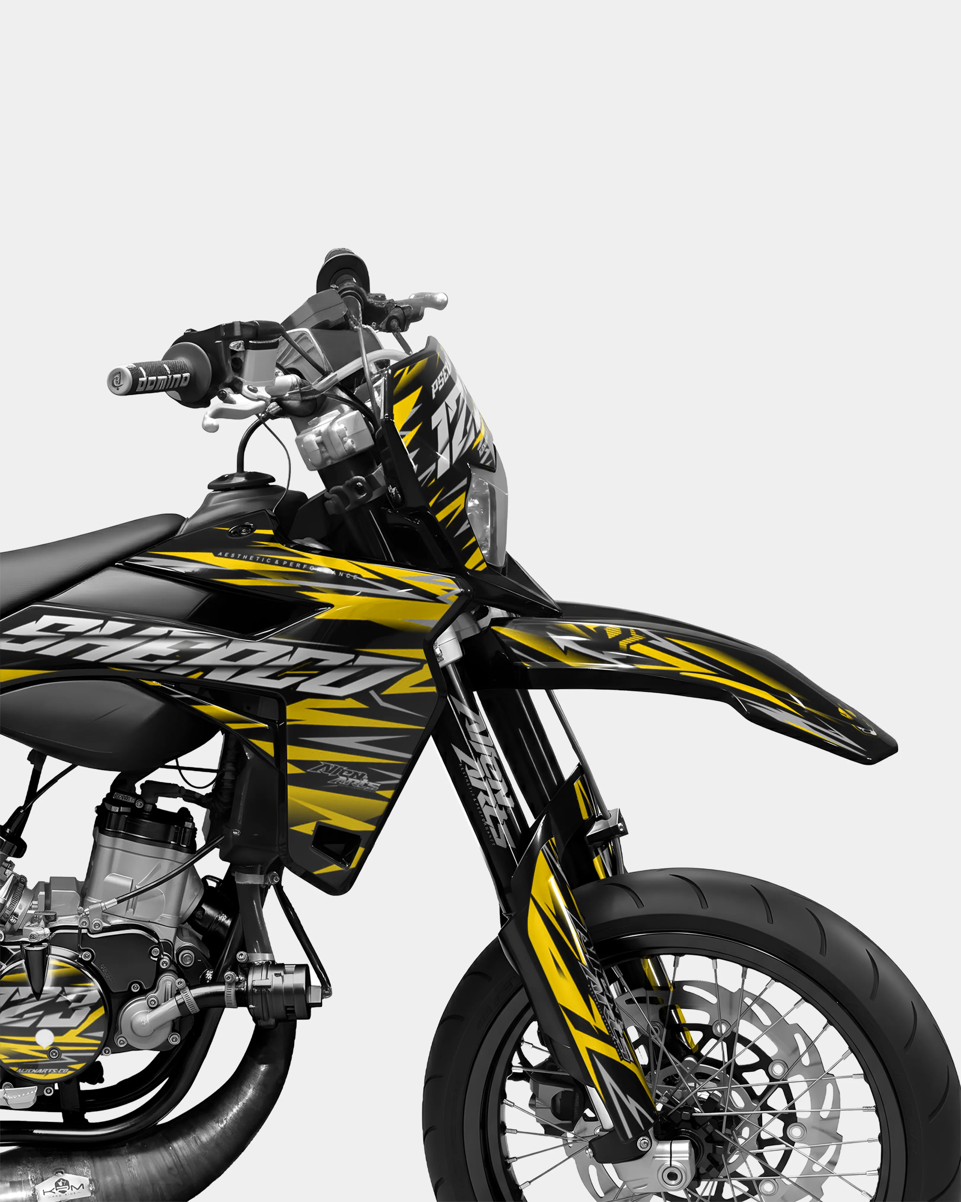 LUEUR- Kit deco SHERCO 50cc - Jaune foncé - Image 3