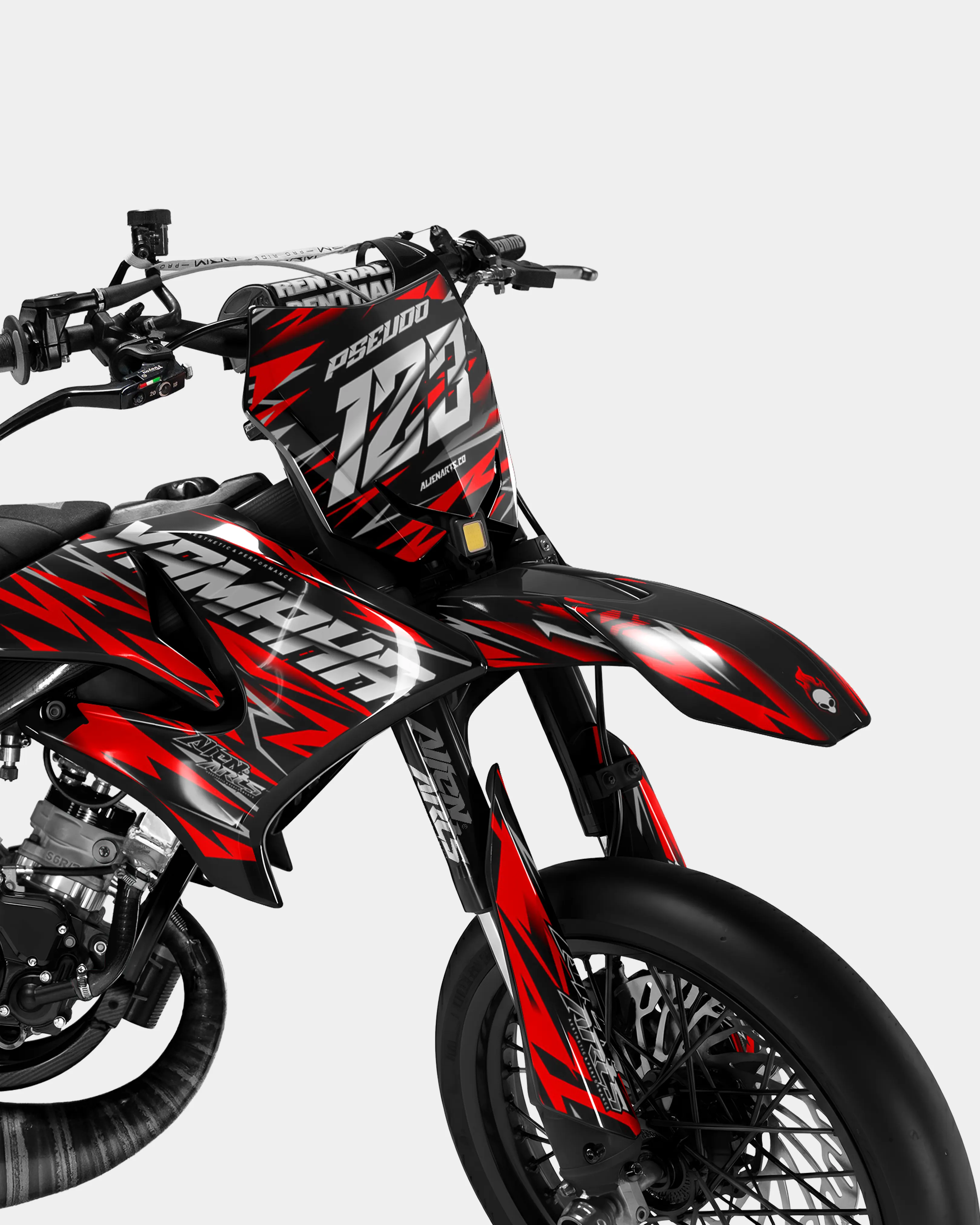 LUEUR - Kit deco YAMAHA DT 50cc - Rouge - Image 2