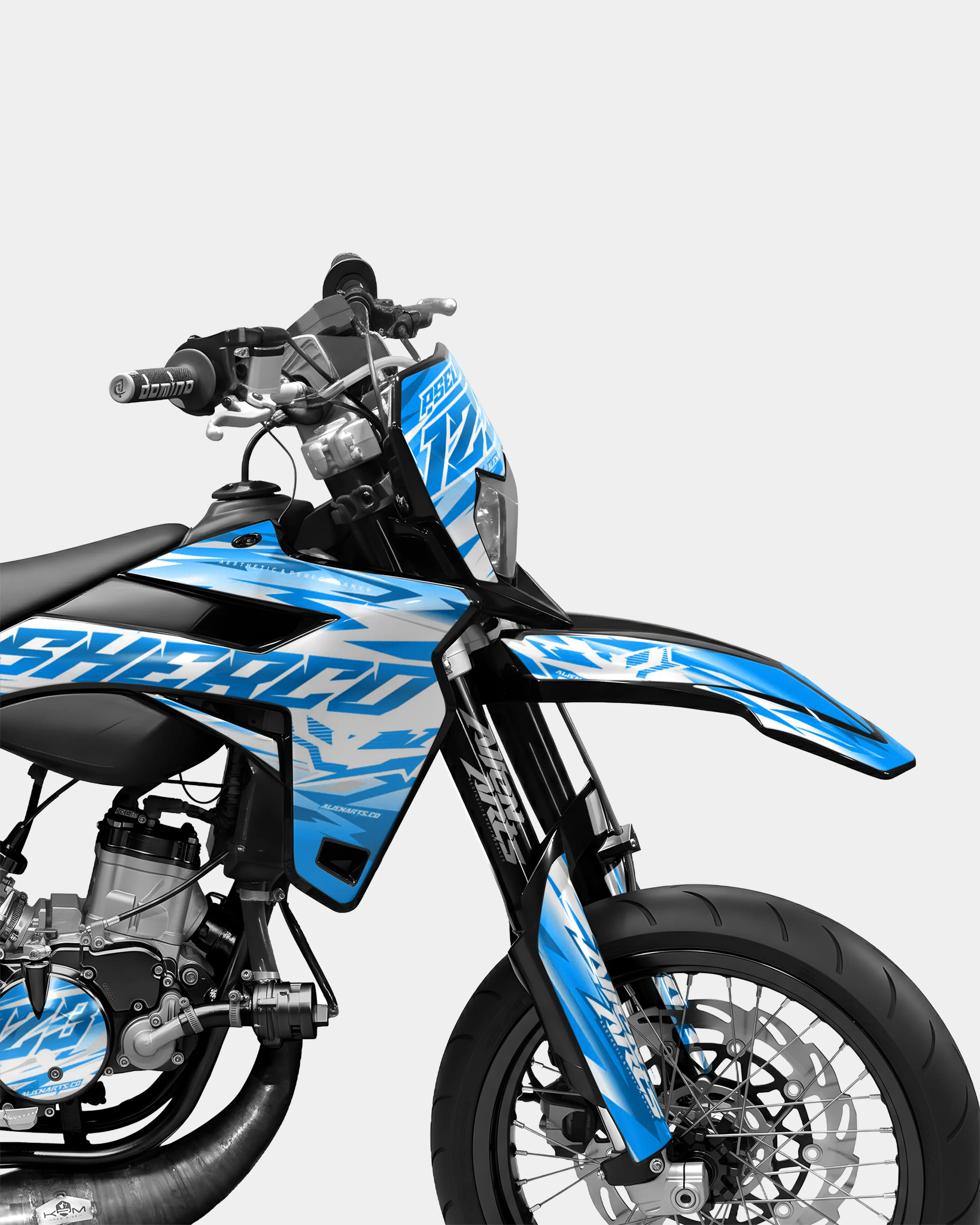 LUNIOR- Kit deco SHERCO 50cc - Bleu - Image 3
