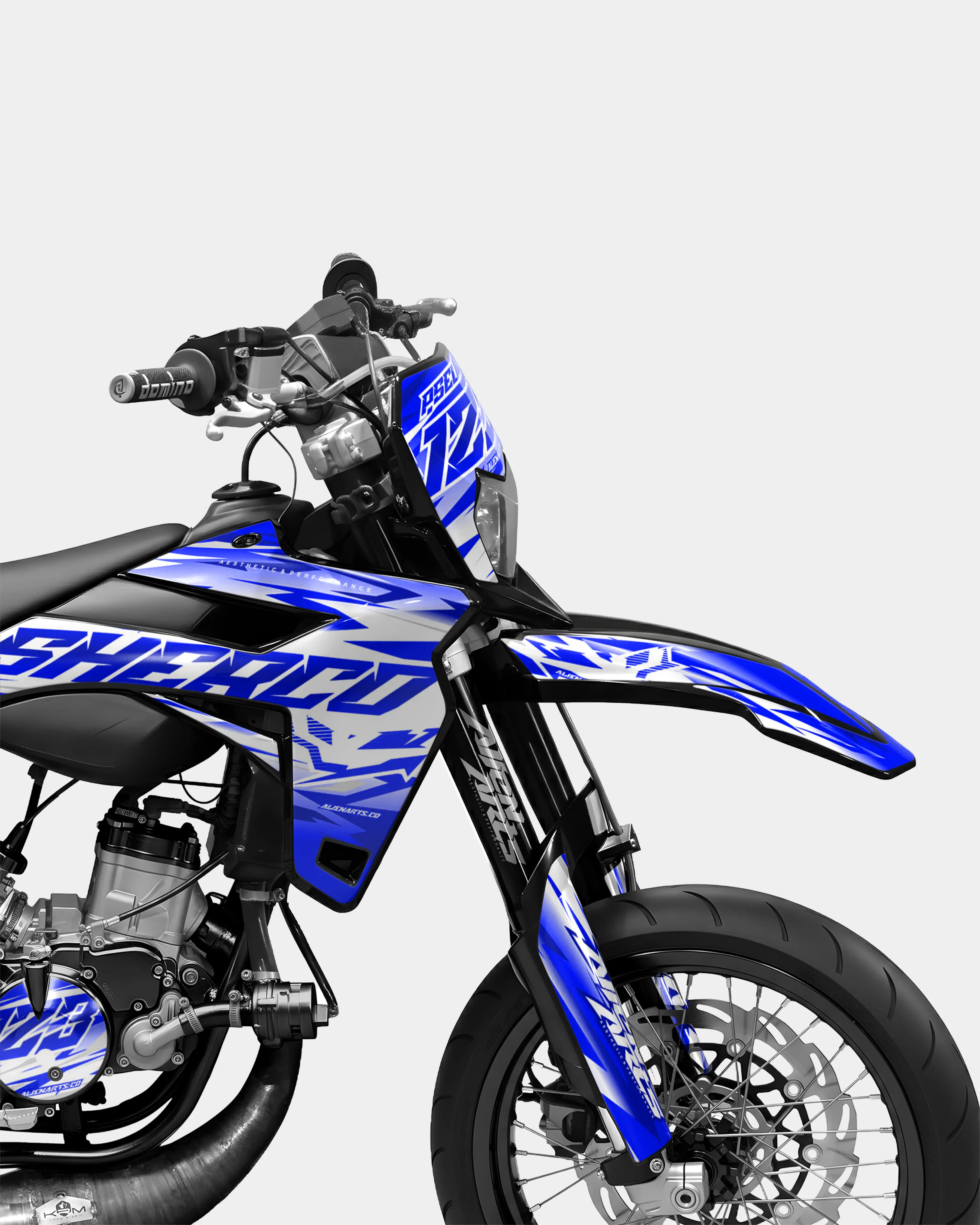 LUNIOR- Kit deco SHERCO 50cc - Bleu foncé - Image 3