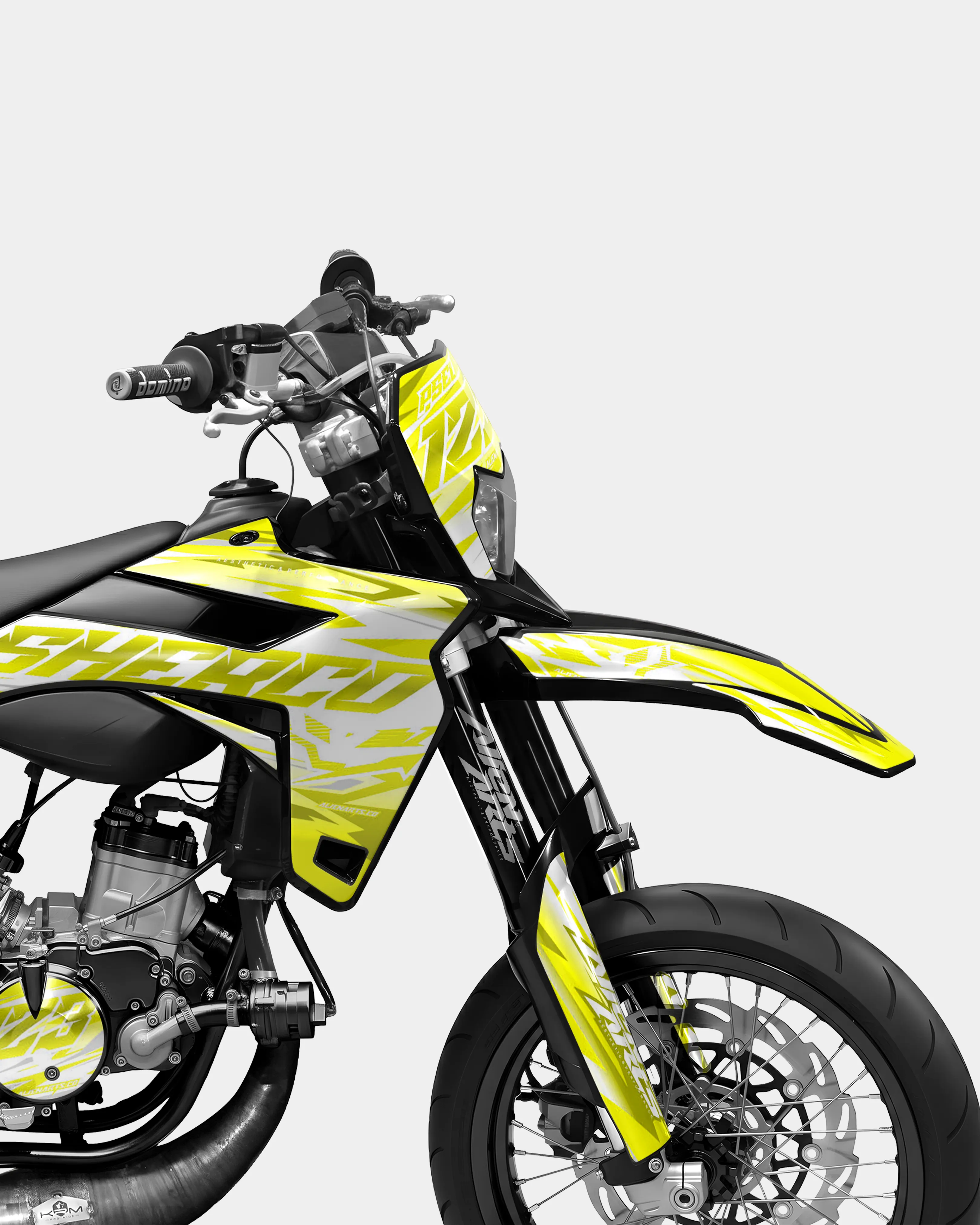 LUNIOR- Kit deco SHERCO 50cc - Jaune - Image 3