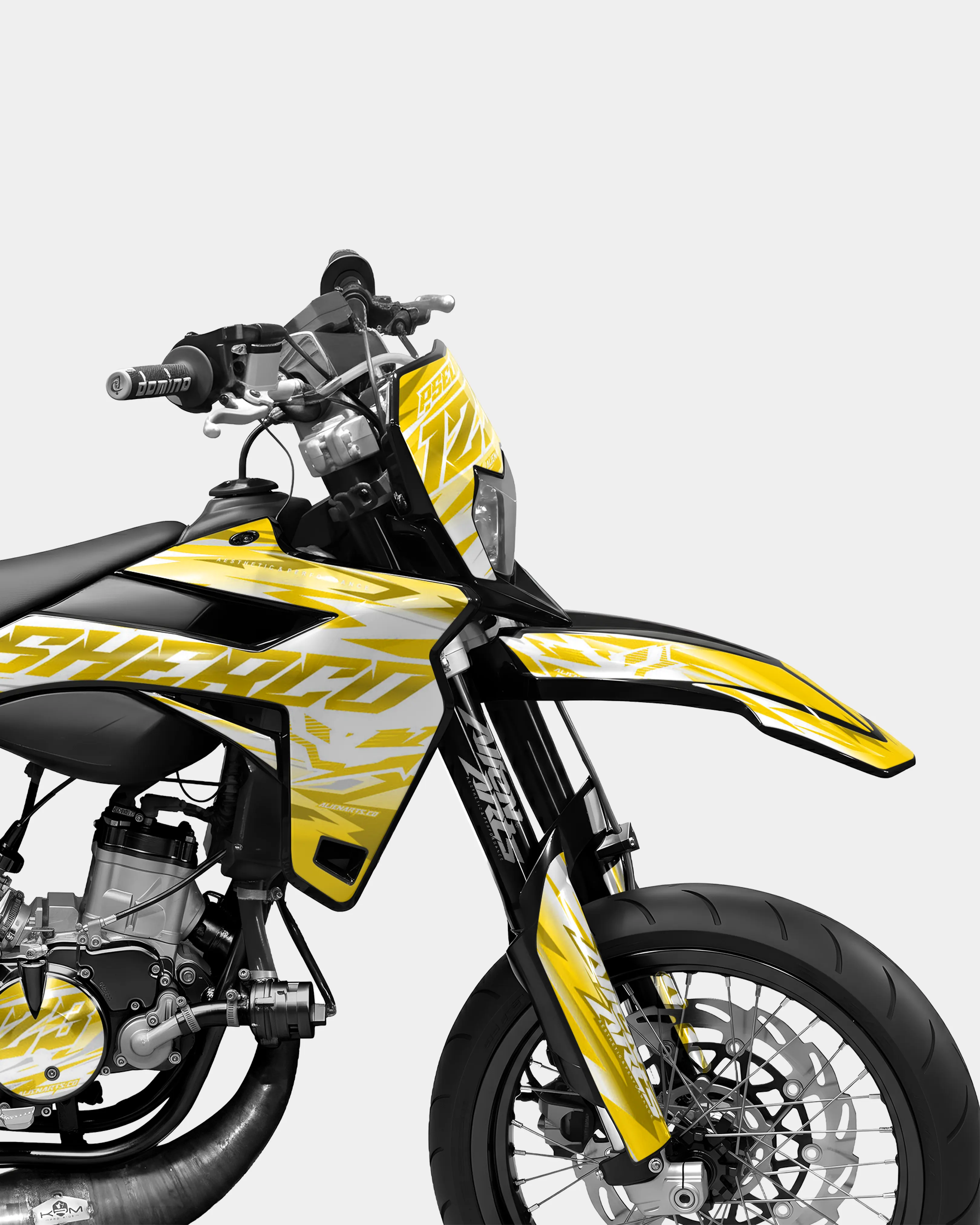 LUNIOR- Kit deco SHERCO 50cc - Jaune foncé - Image 3