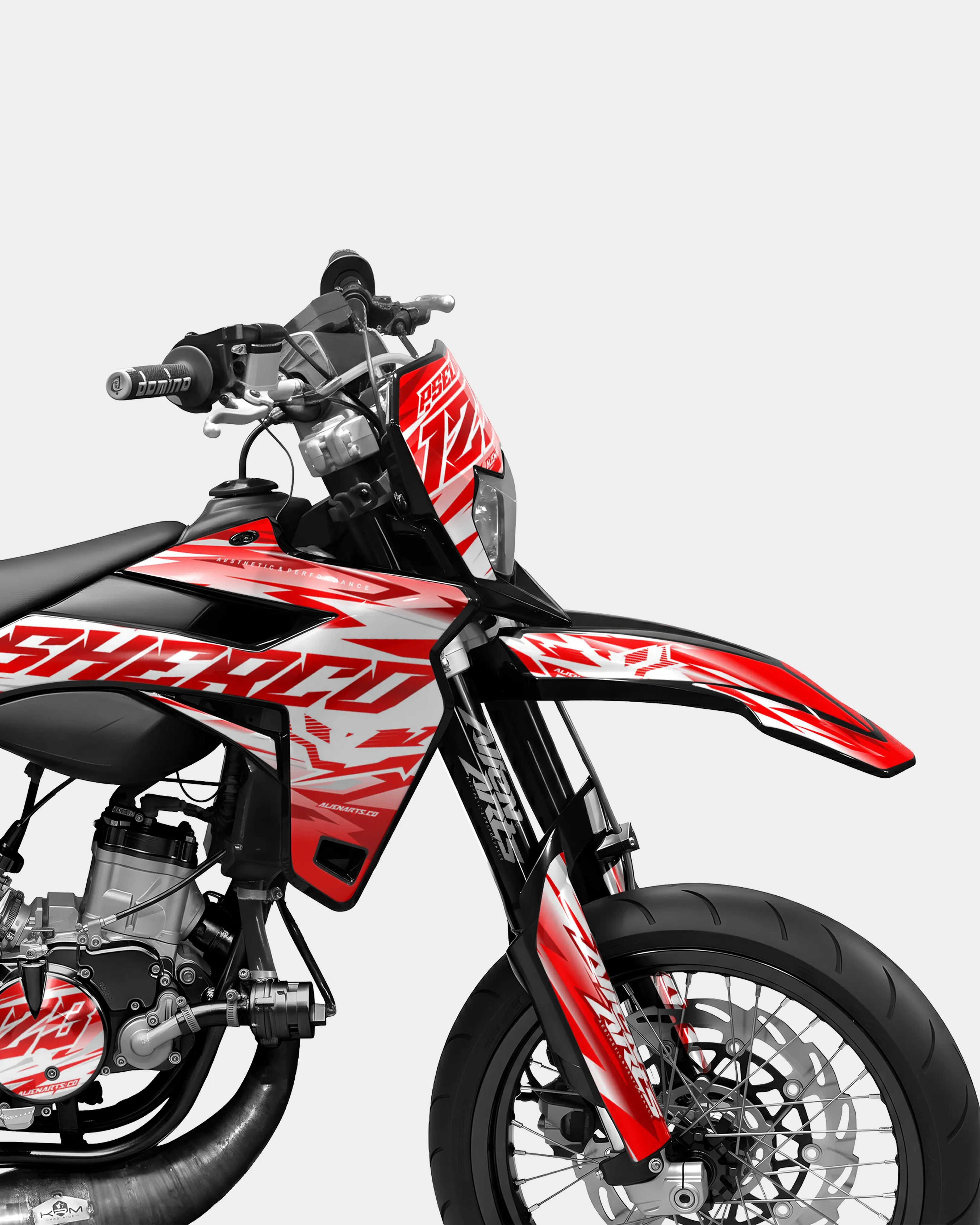 LUNIOR- Kit deco SHERCO 50cc - Rouge - Image 3