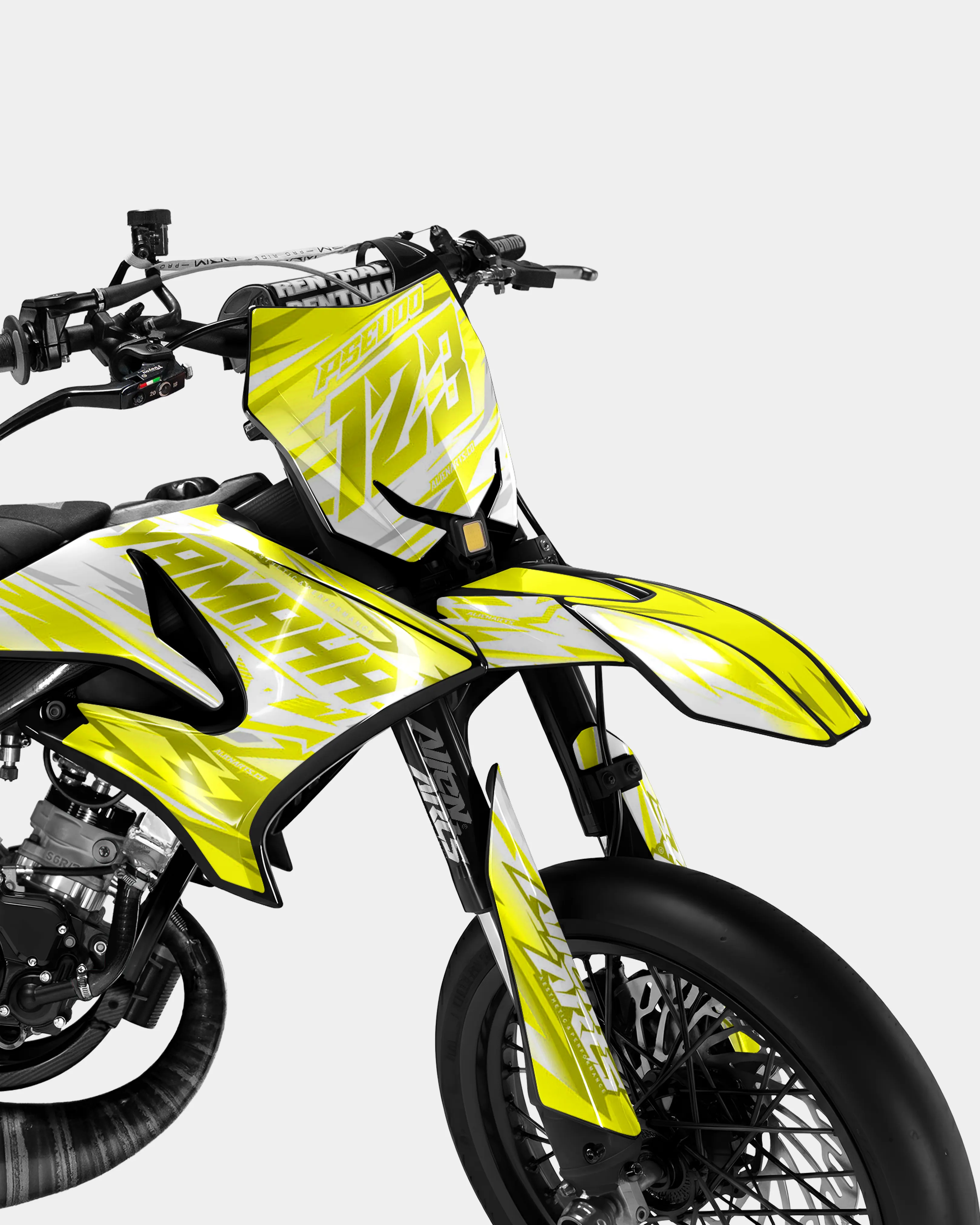 LUNIOR - Kit deco YAMAHA DT 50cc - Jaune - Image 2