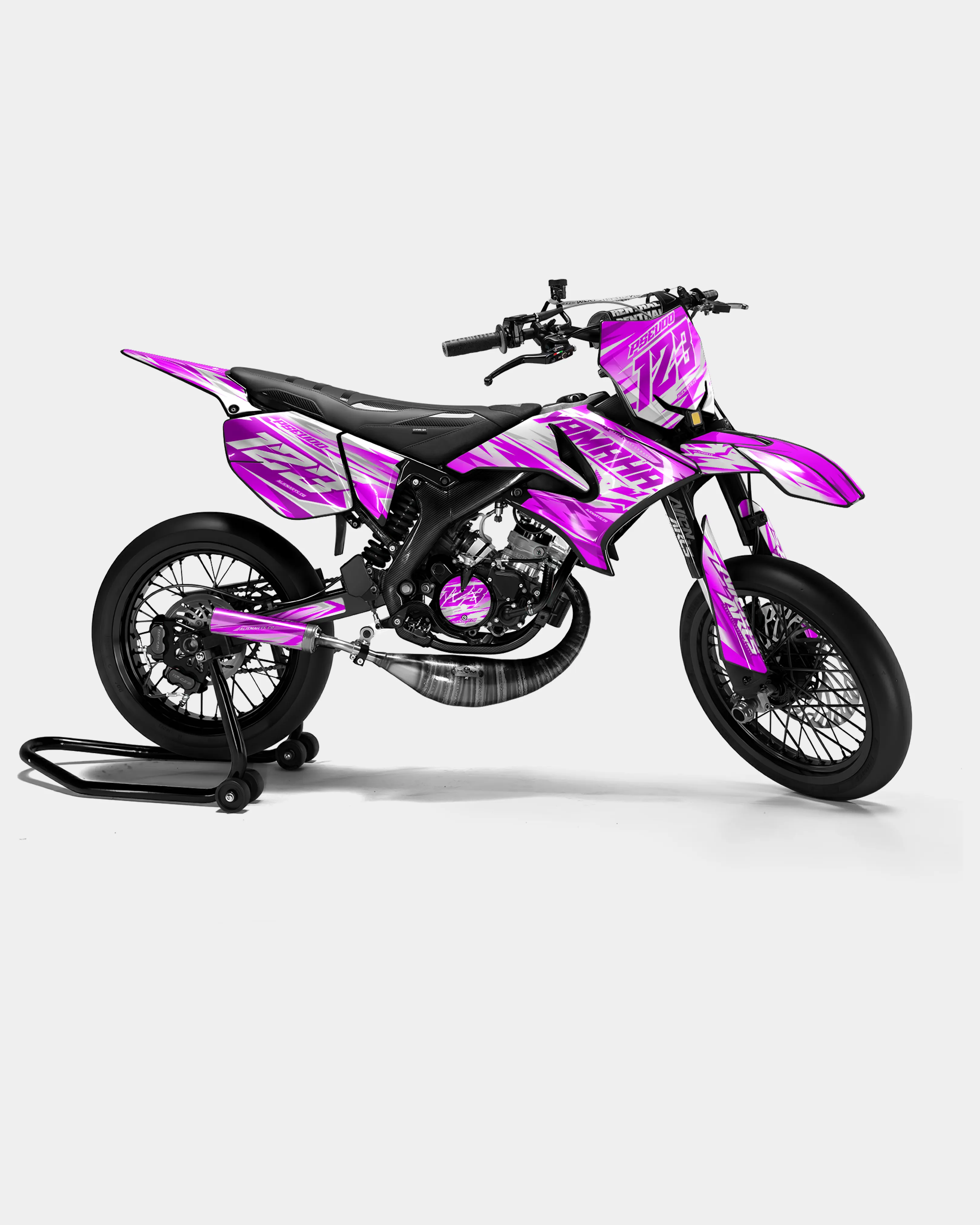 LUNIOR - Kit deco YAMAHA DT 50cc - Rose