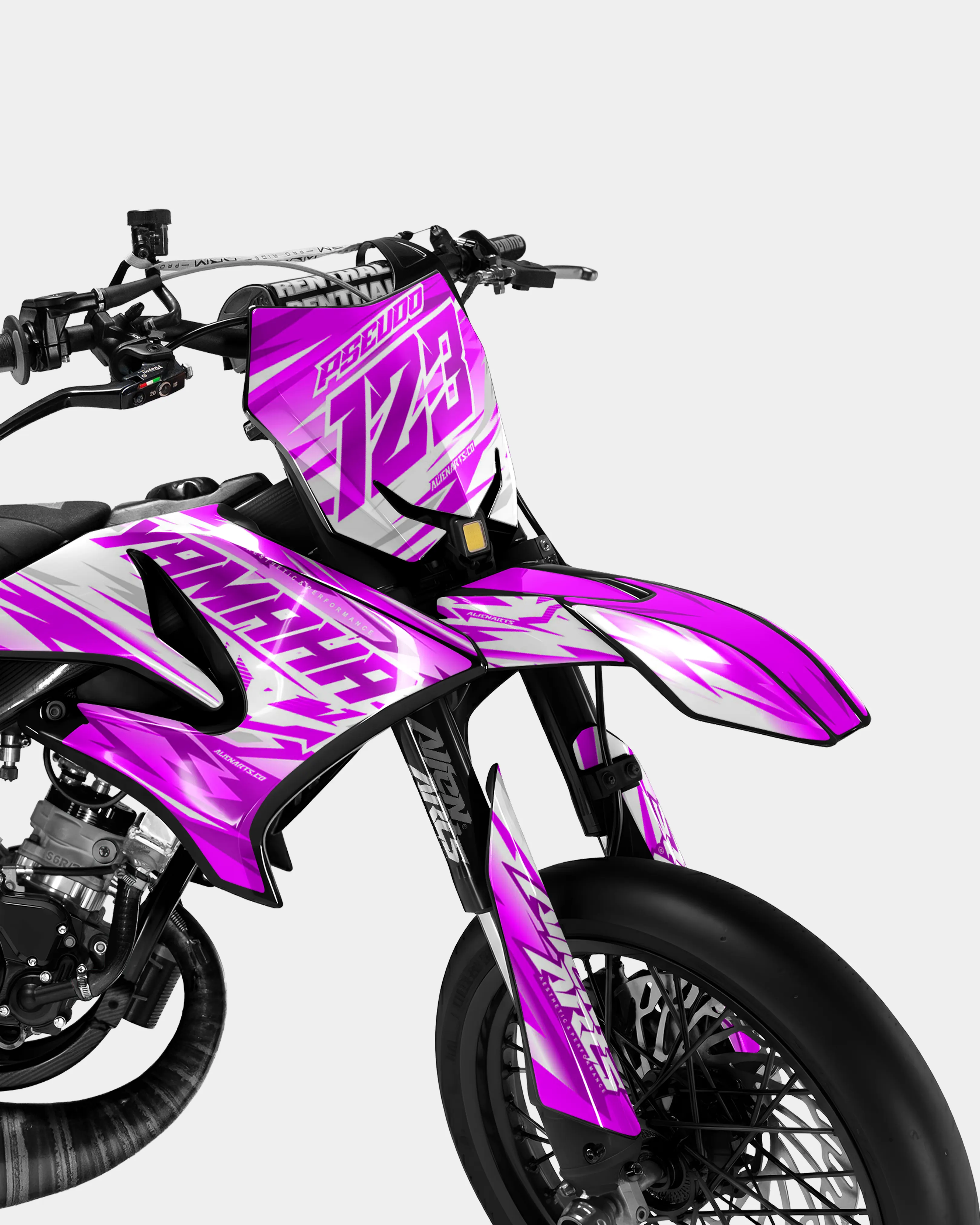 LUNIOR - Kit deco YAMAHA DT 50cc - Rose - Image 2