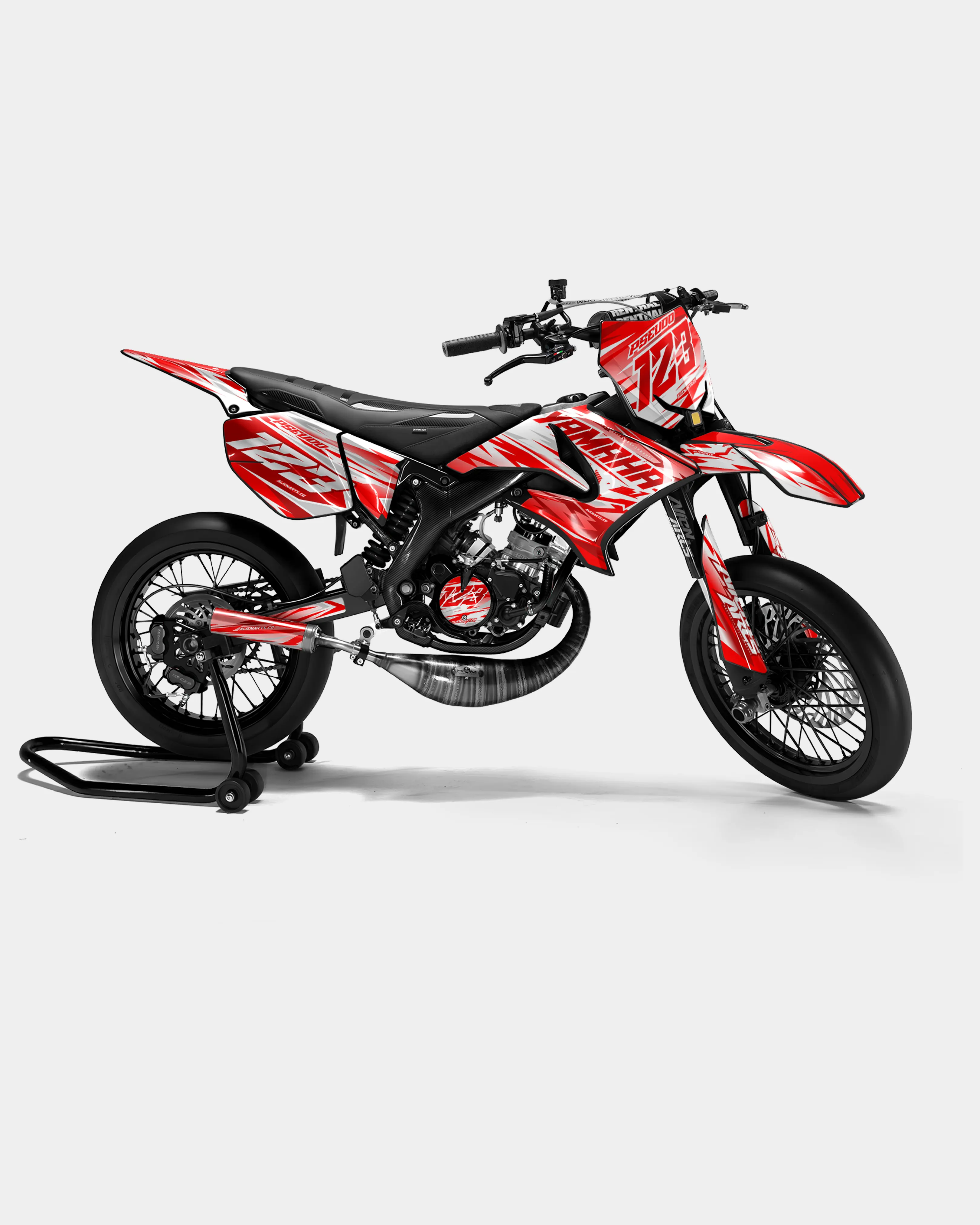 LUNIOR - Kit deco YAMAHA DT 50cc - Rouge