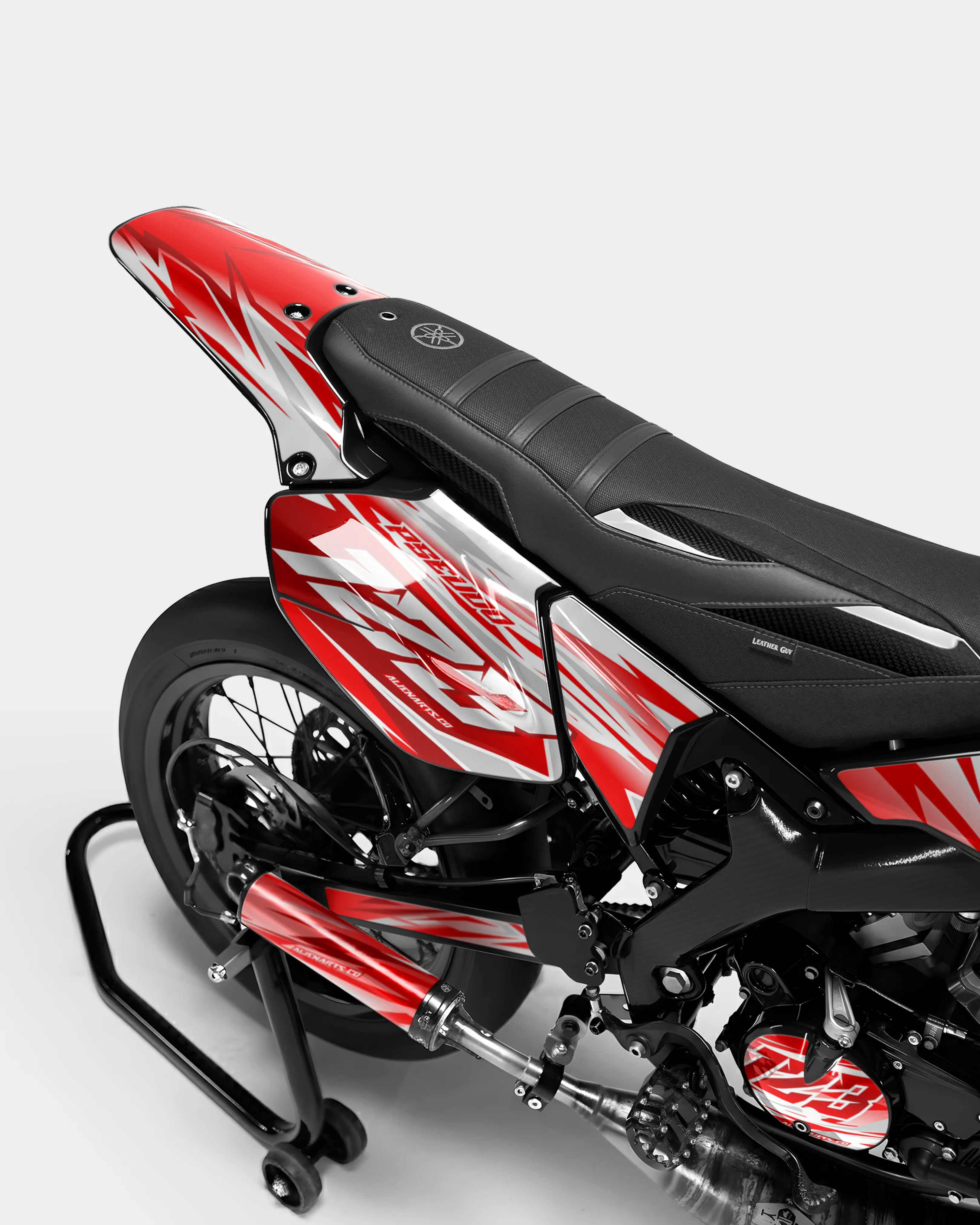 LUNIOR - Kit deco YAMAHA DT 50cc - Rouge - Image 3