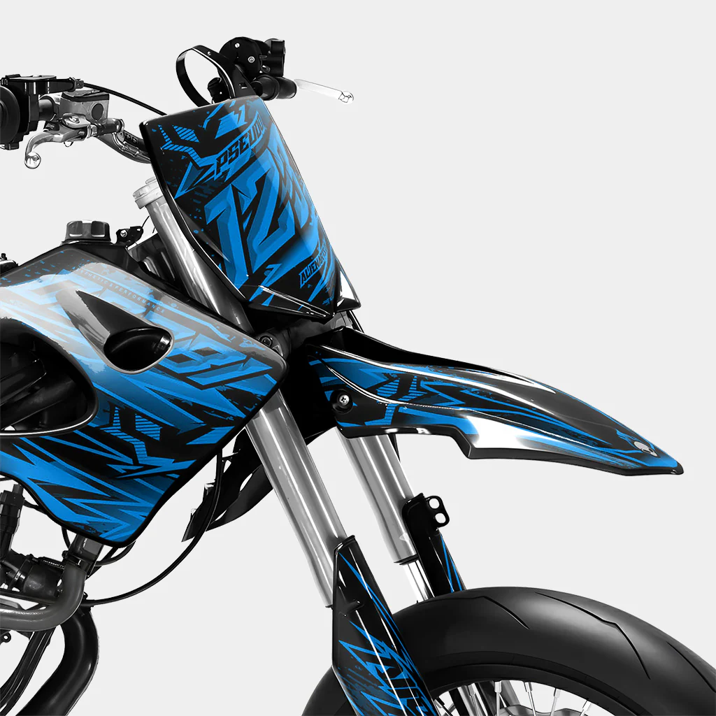 MIROIR - Kit deco DERBI 50cc - Bleu - Image 2