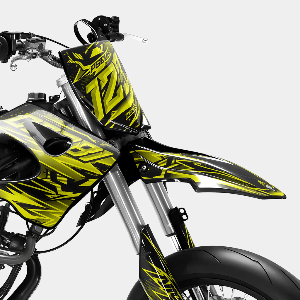 MIROIR - Kit deco DERBI 50cc - Jaune - Image 2