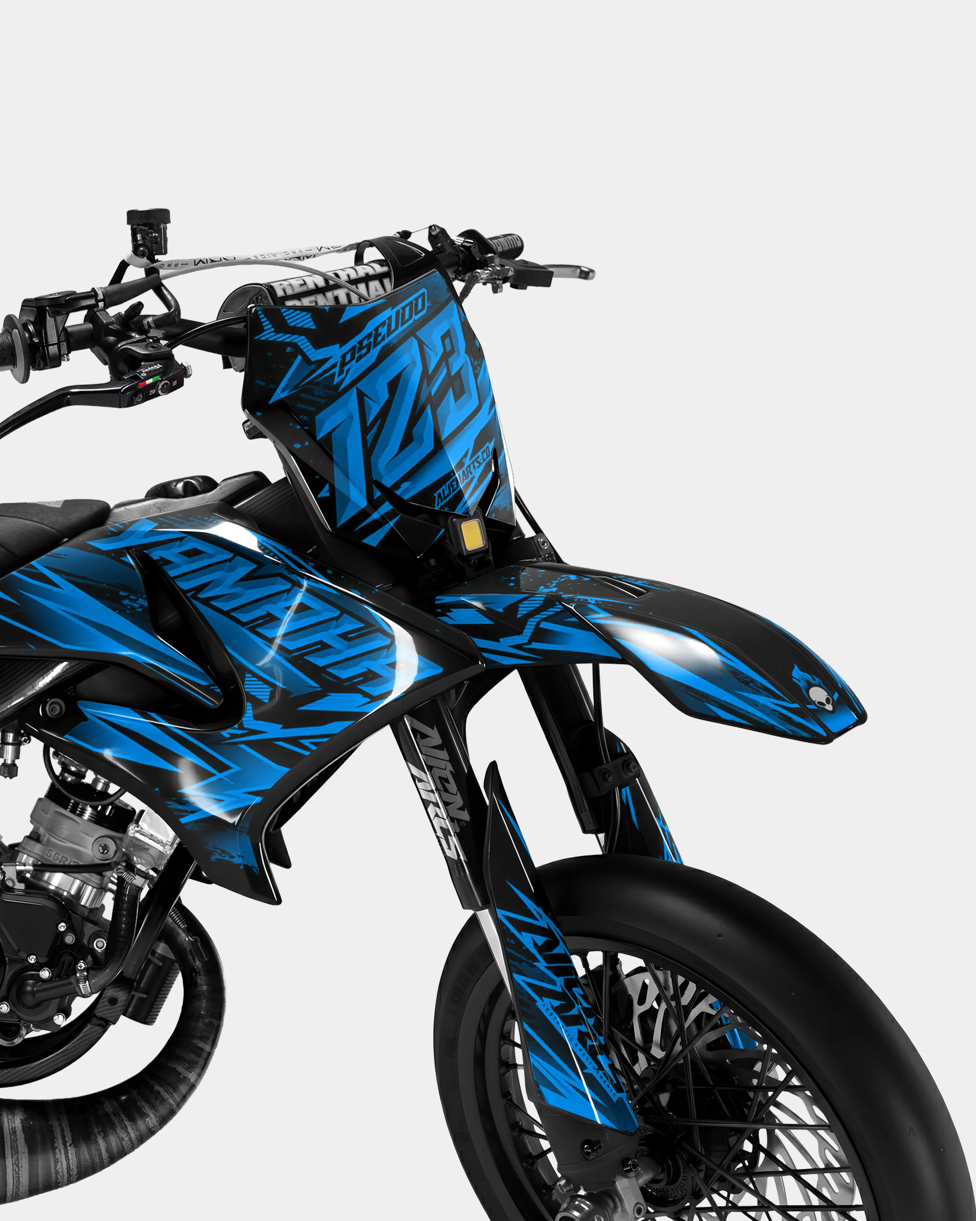 MIROIR - Kit deco YAMAHA DT 50cc - Bleu - Image 2