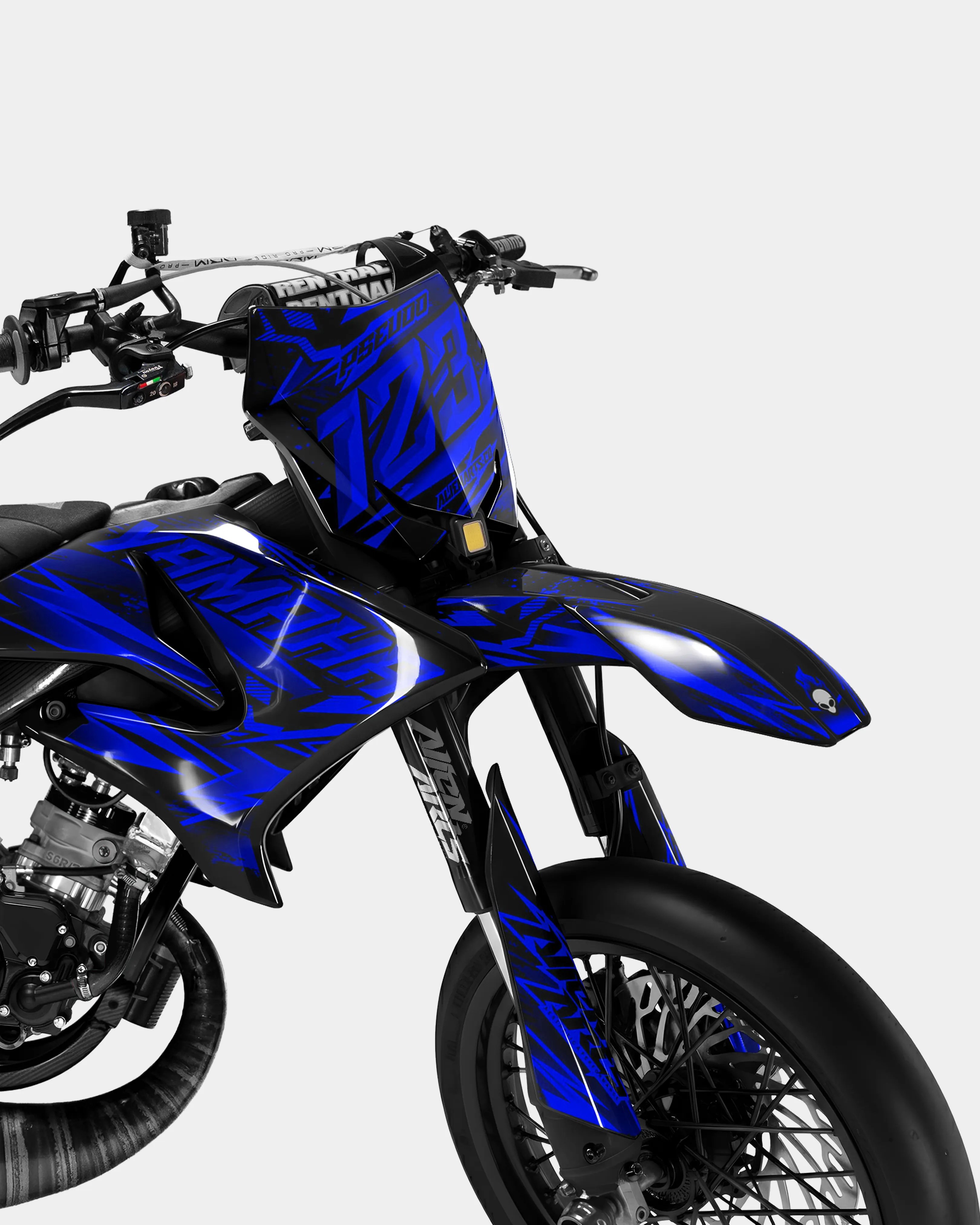 MIROIR - Kit deco YAMAHA DT 50cc - Bleu foncé - Image 2