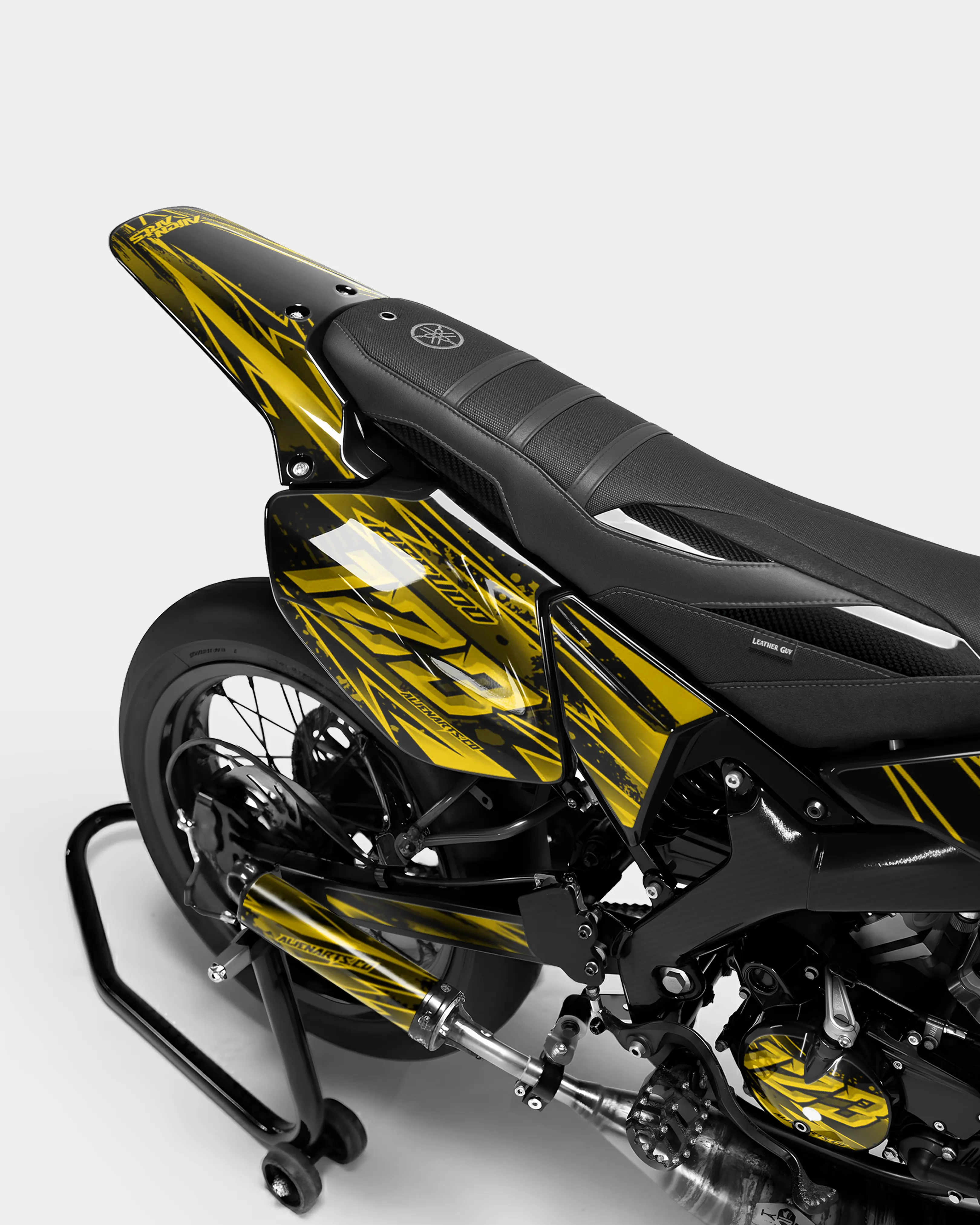 MIROIR - Kit deco YAMAHA DT 50cc - Jaune foncé - Image 3