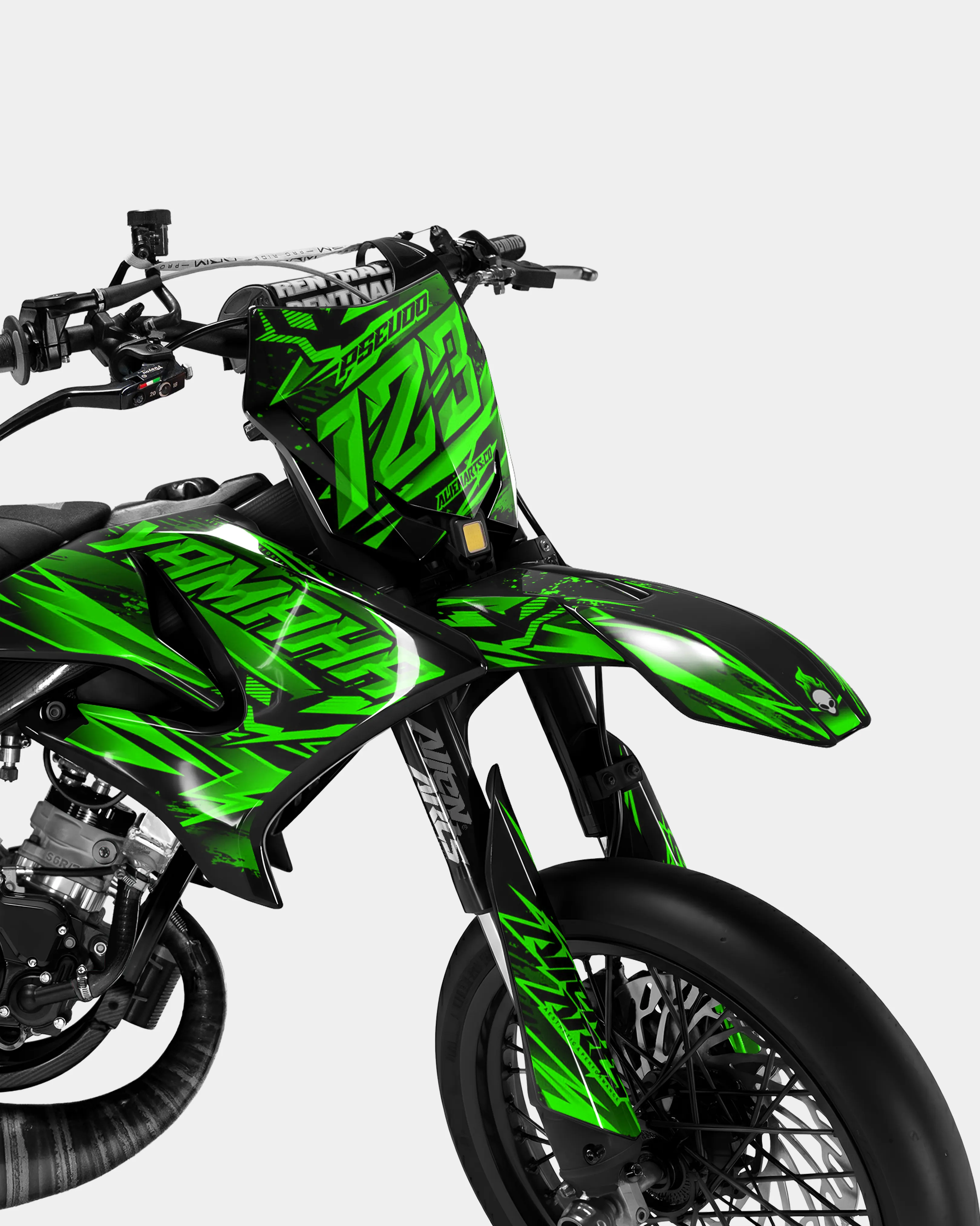 MIROIR - Kit deco YAMAHA DT 50cc - Vert - Image 2