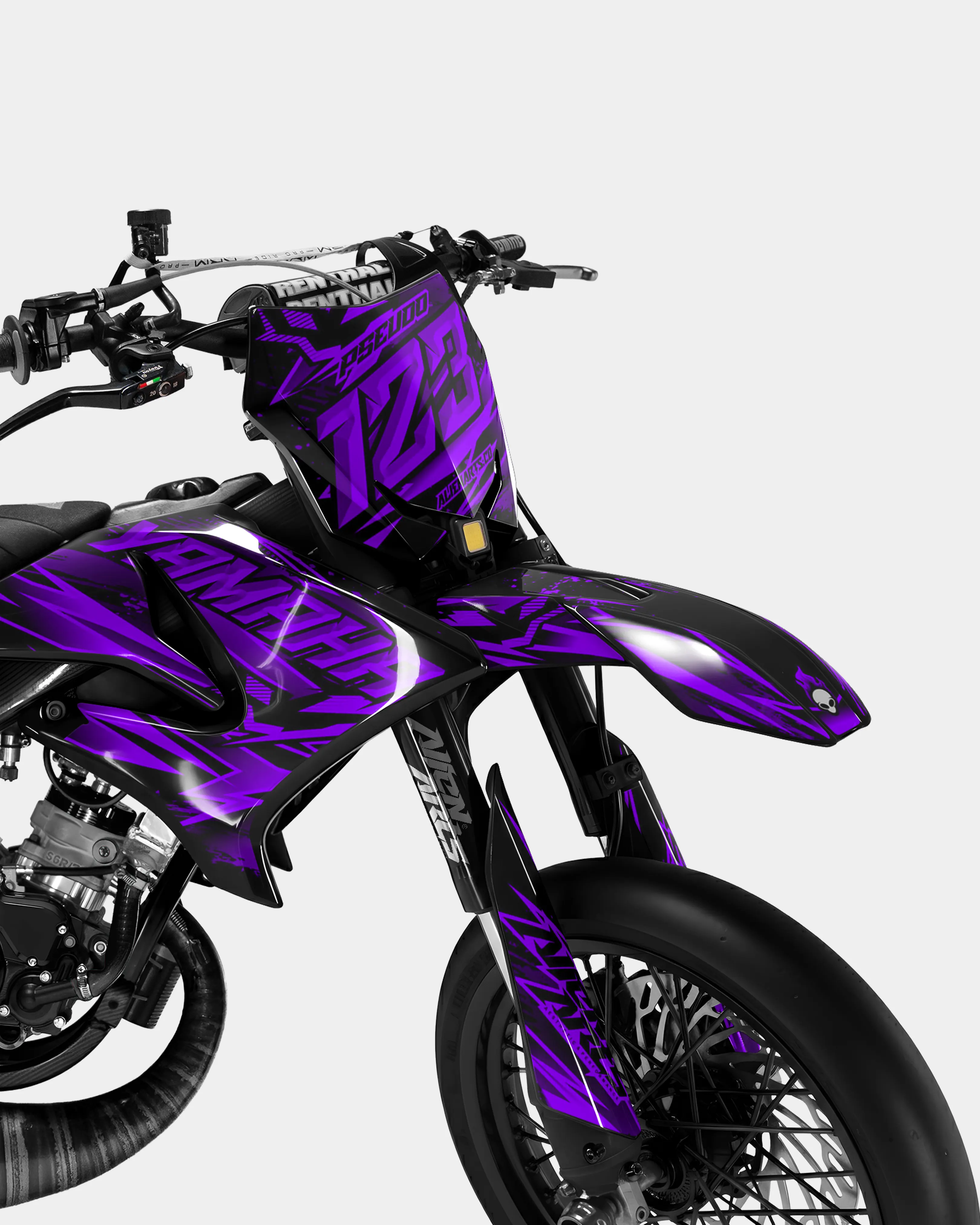 MIROIR - Kit deco YAMAHA DT 50cc - Violet - Image 2
