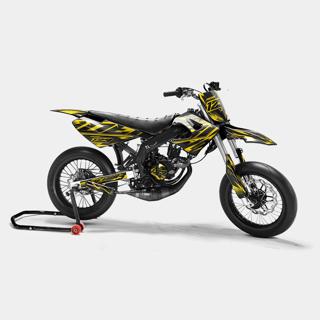 MISTRAL - Kit deco DERBI 50cc - Jaune Foncé