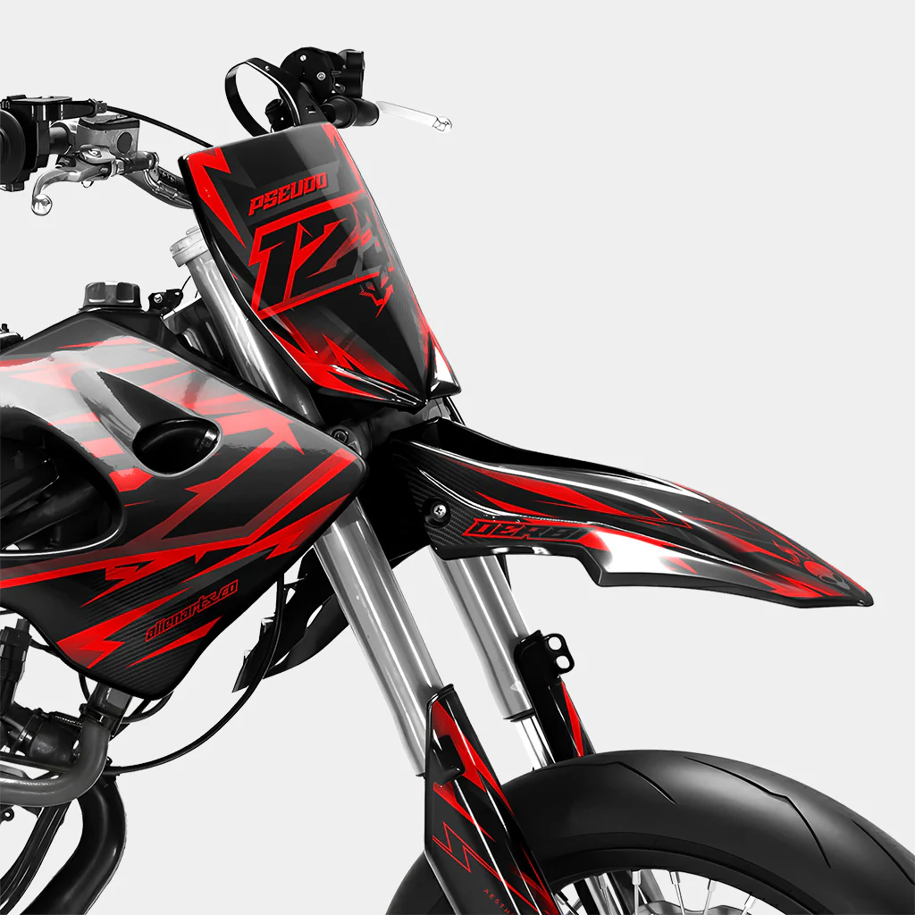 MISTRAL - Kit deco DERBI 50cc - Rouge - Image 2