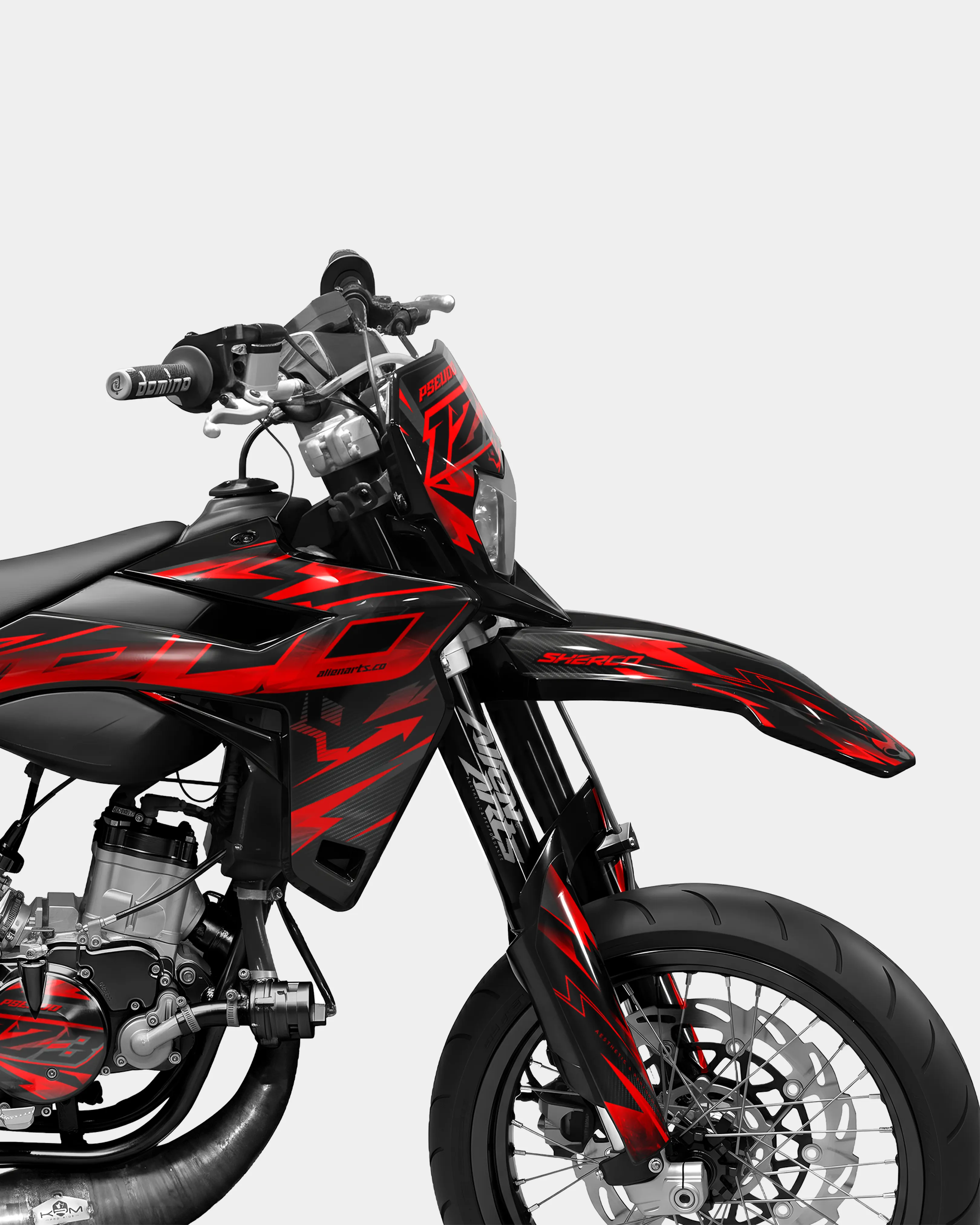 MISTRAL- Kit deco SHERCO 50cc - Rouge - Image 2