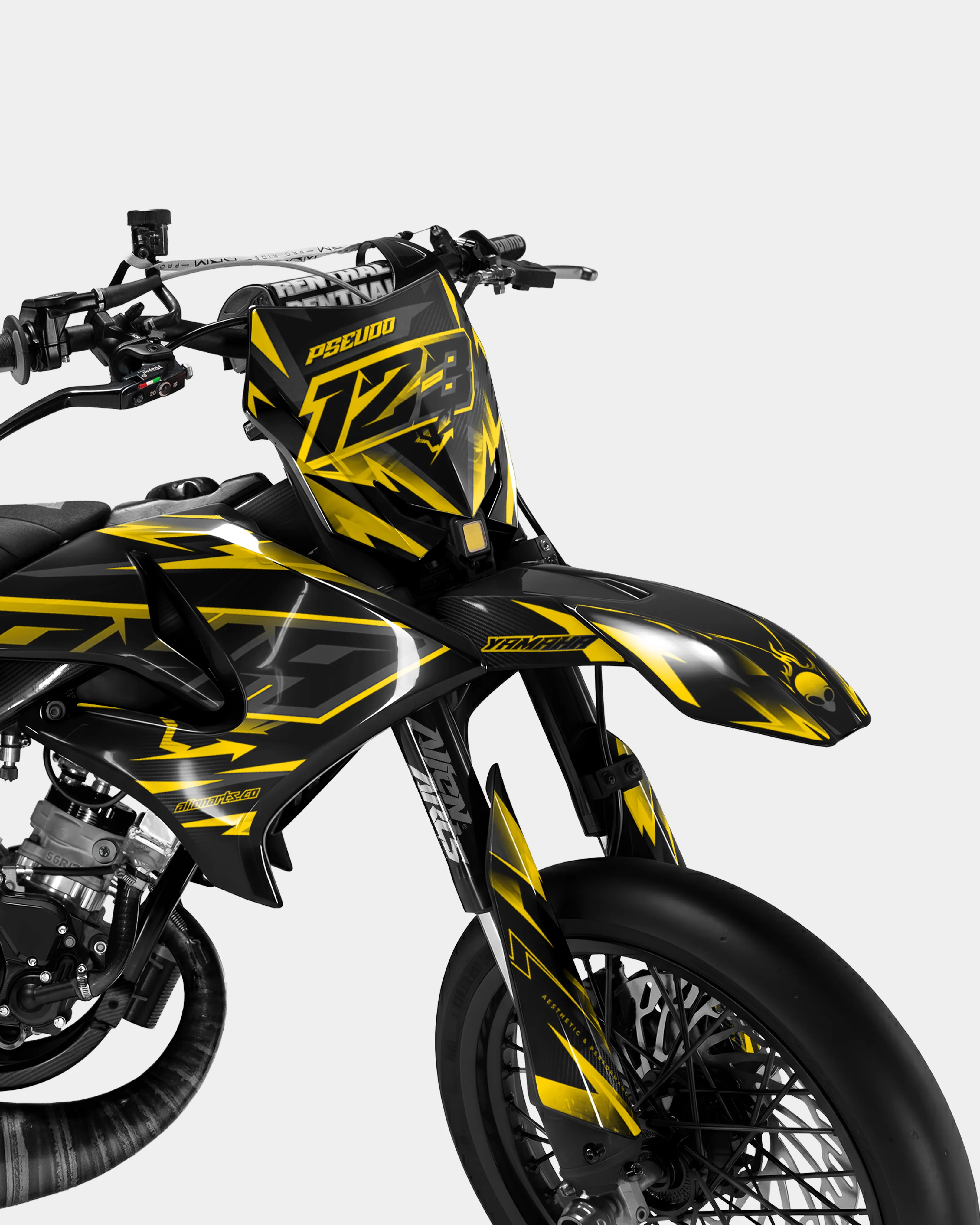 MISTRAL - Kit deco YAMAHA DT 50cc - Jaune foncé - Image 2