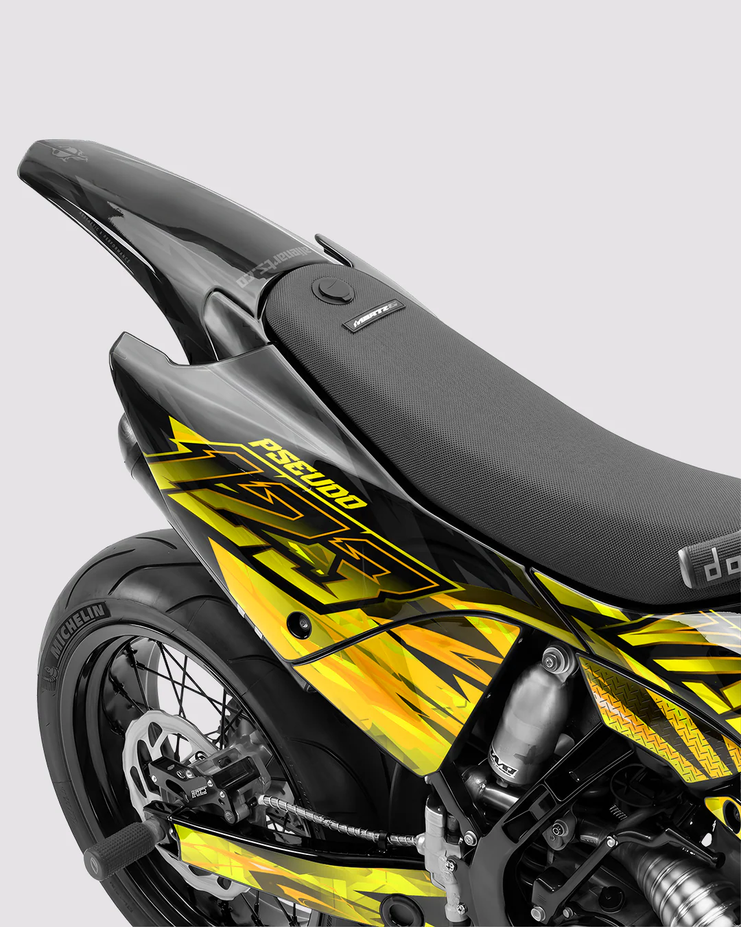 NITROGEN - Kit Déco Supermotard Semi-Personnalisable - Jaune - Image 3