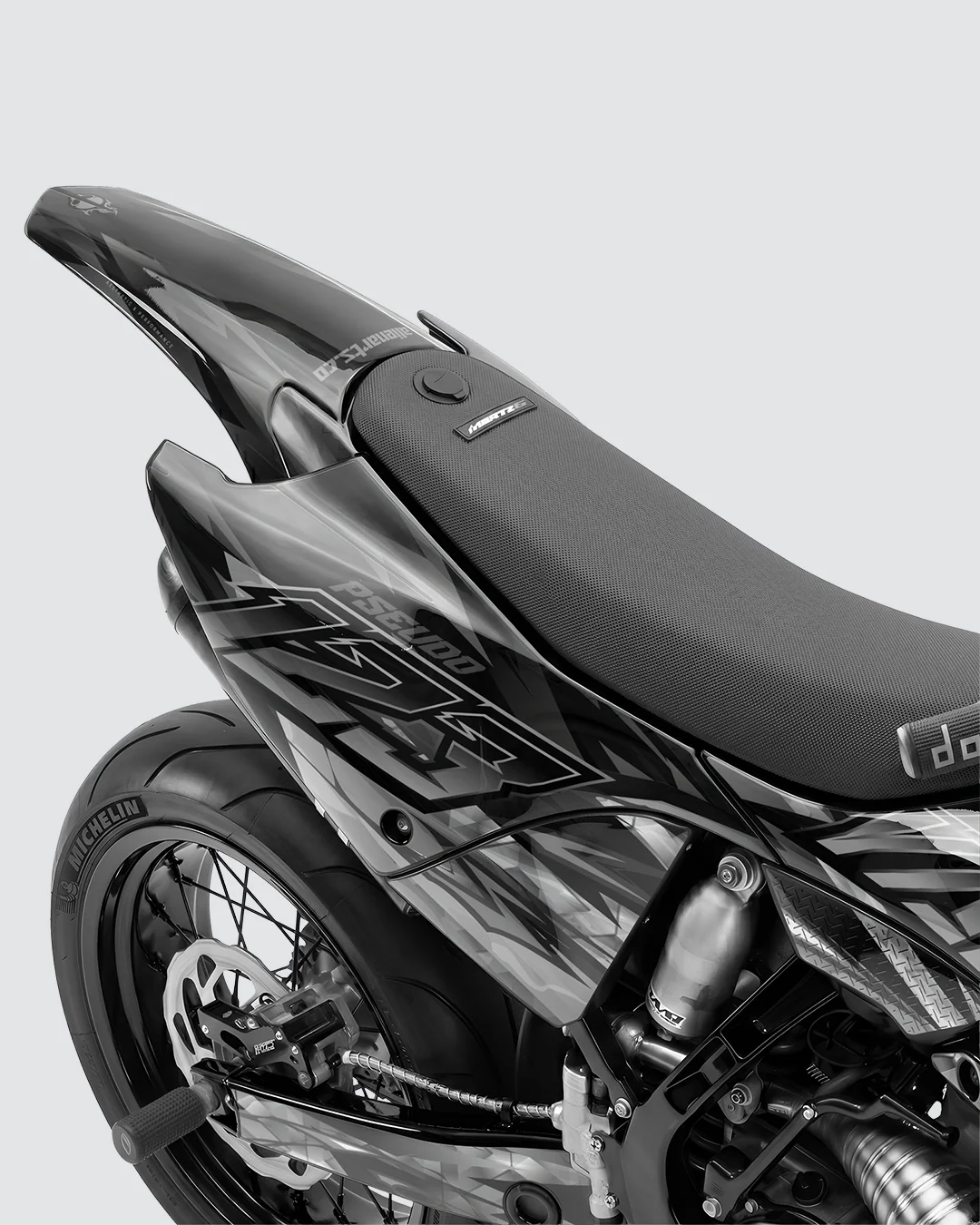 NITROGEN - Kit Déco Supermotard Semi-Personnalisable - Noir - Image 3