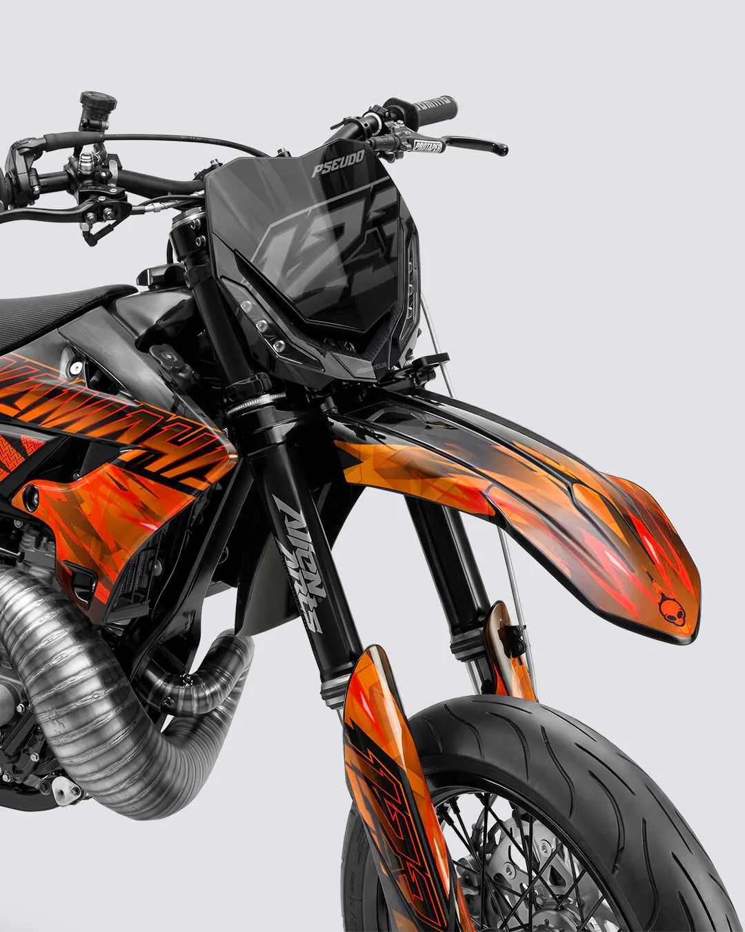 NITROGEN - Kit Déco Supermotard Semi-Personnalisable - Orange - Image 2