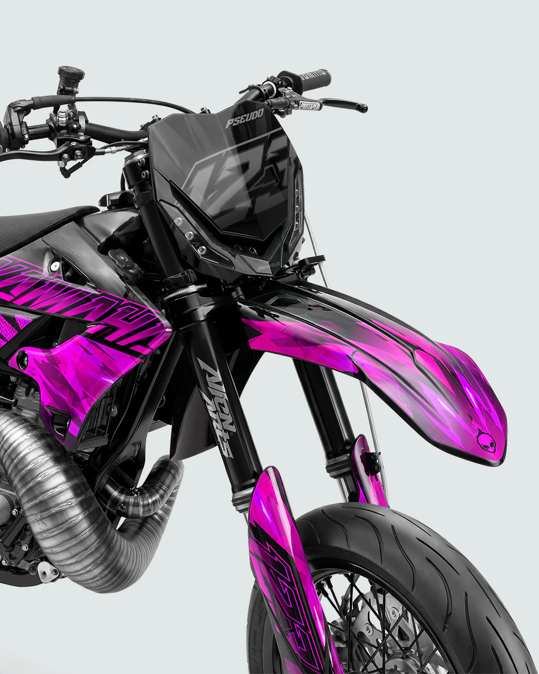NITROGEN - Kit Déco Supermotard Semi-Personnalisable - Rose - Image 2