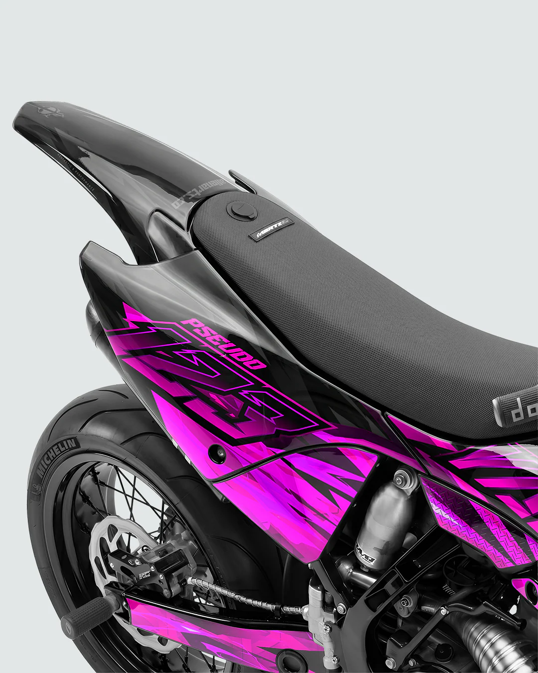 NITROGEN - Kit Déco Supermotard Semi-Personnalisable - Rose - Image 3