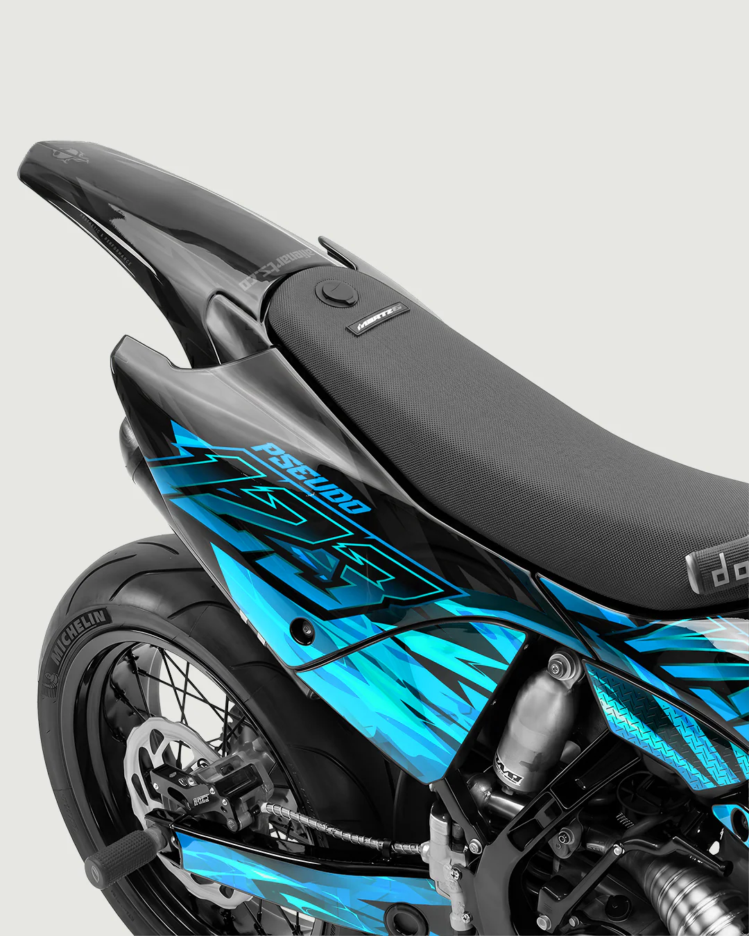 NITROGEN - Kit Déco Supermotard Semi-Personnalisable - Turquoise - Image 3