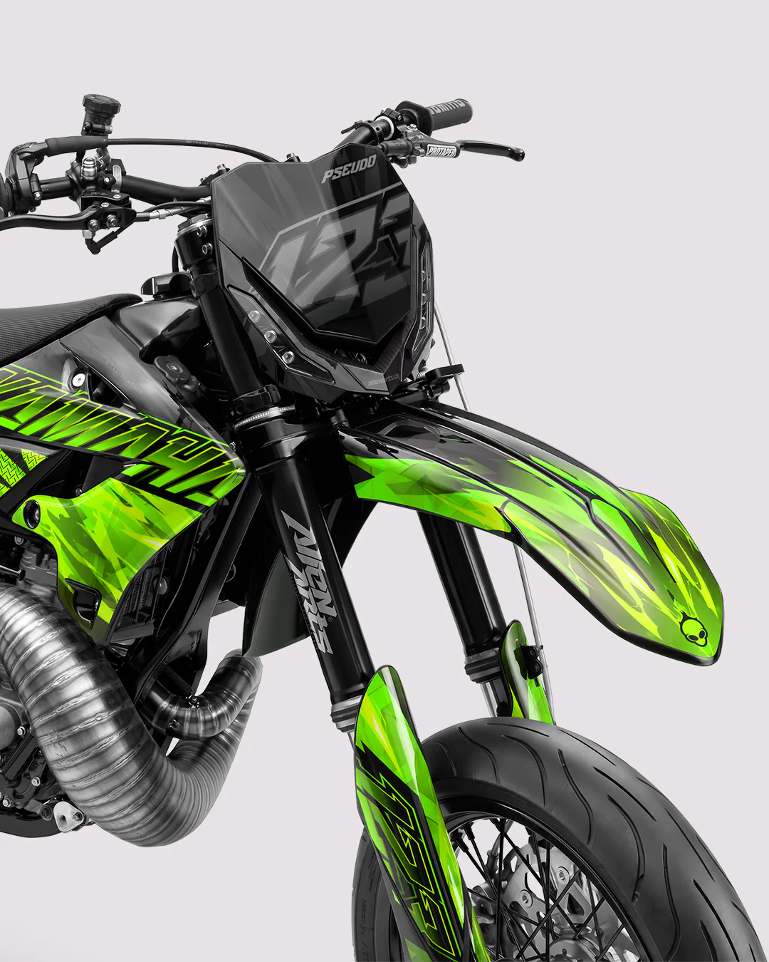 NITROGEN - Kit Déco Supermotard Semi-Personnalisable - Vert - Image 2