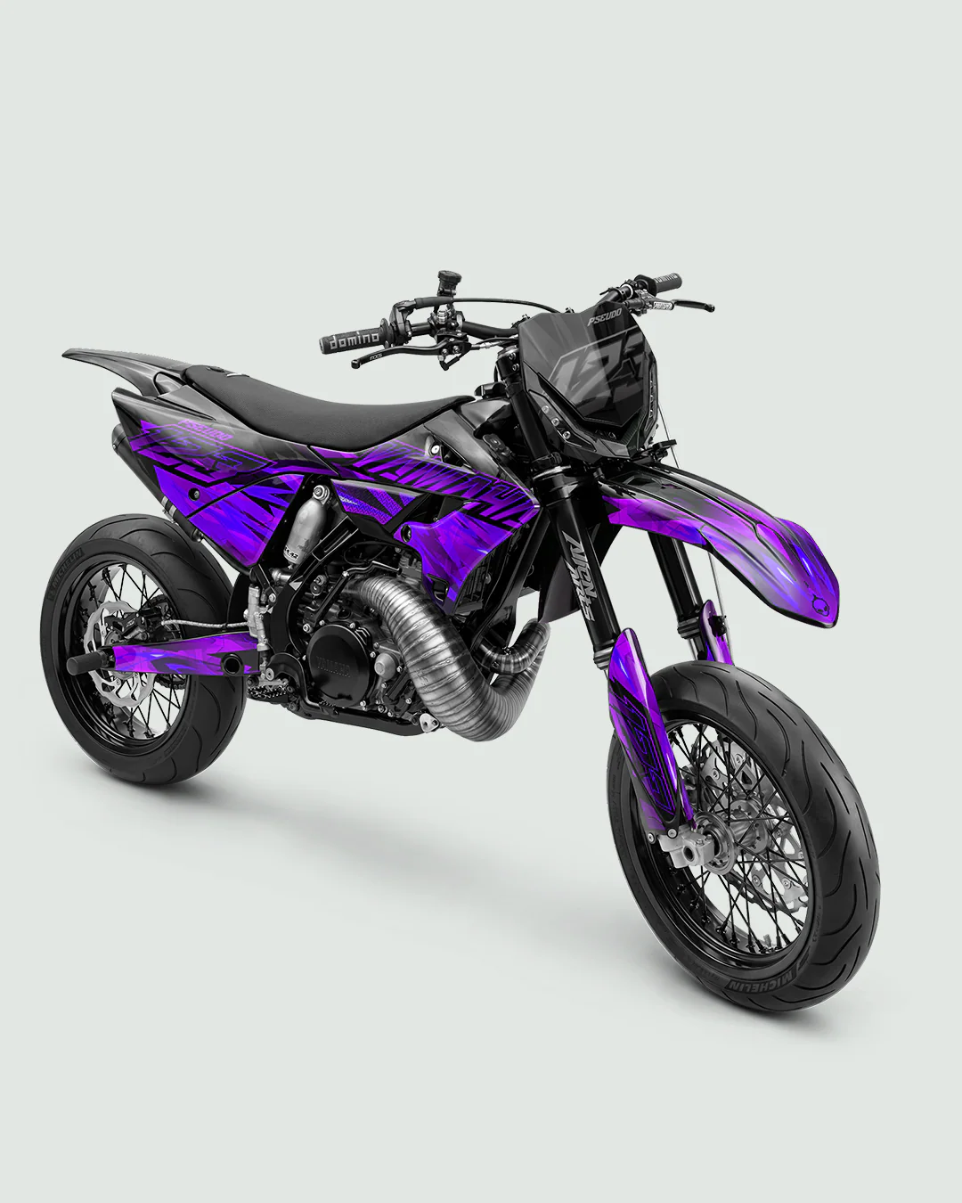 NITROGEN - Kit Déco Supermotard Semi-Personnalisable - Violet