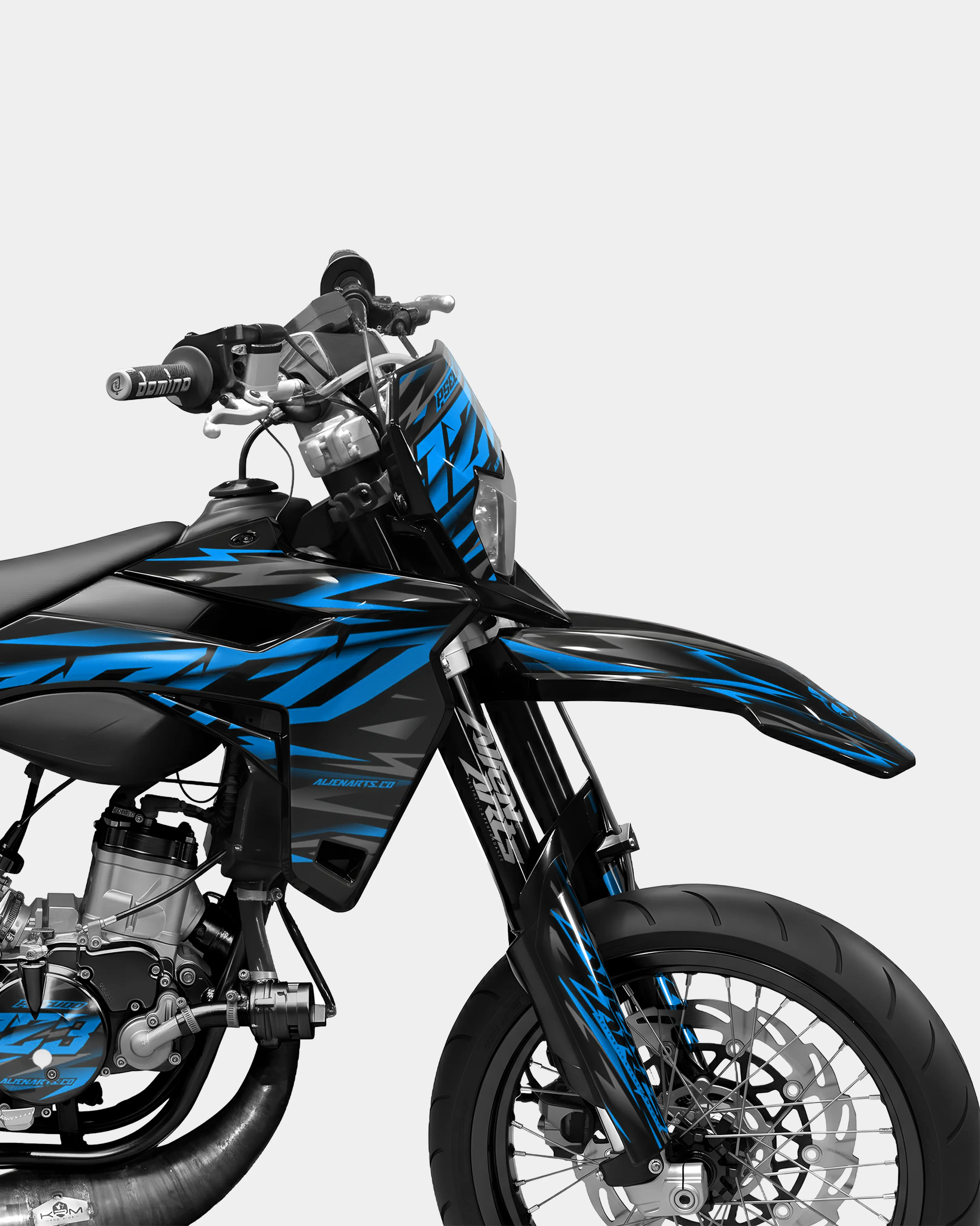 NOVUM- Kit deco SHERCO 50cc - Bleu - Image 3