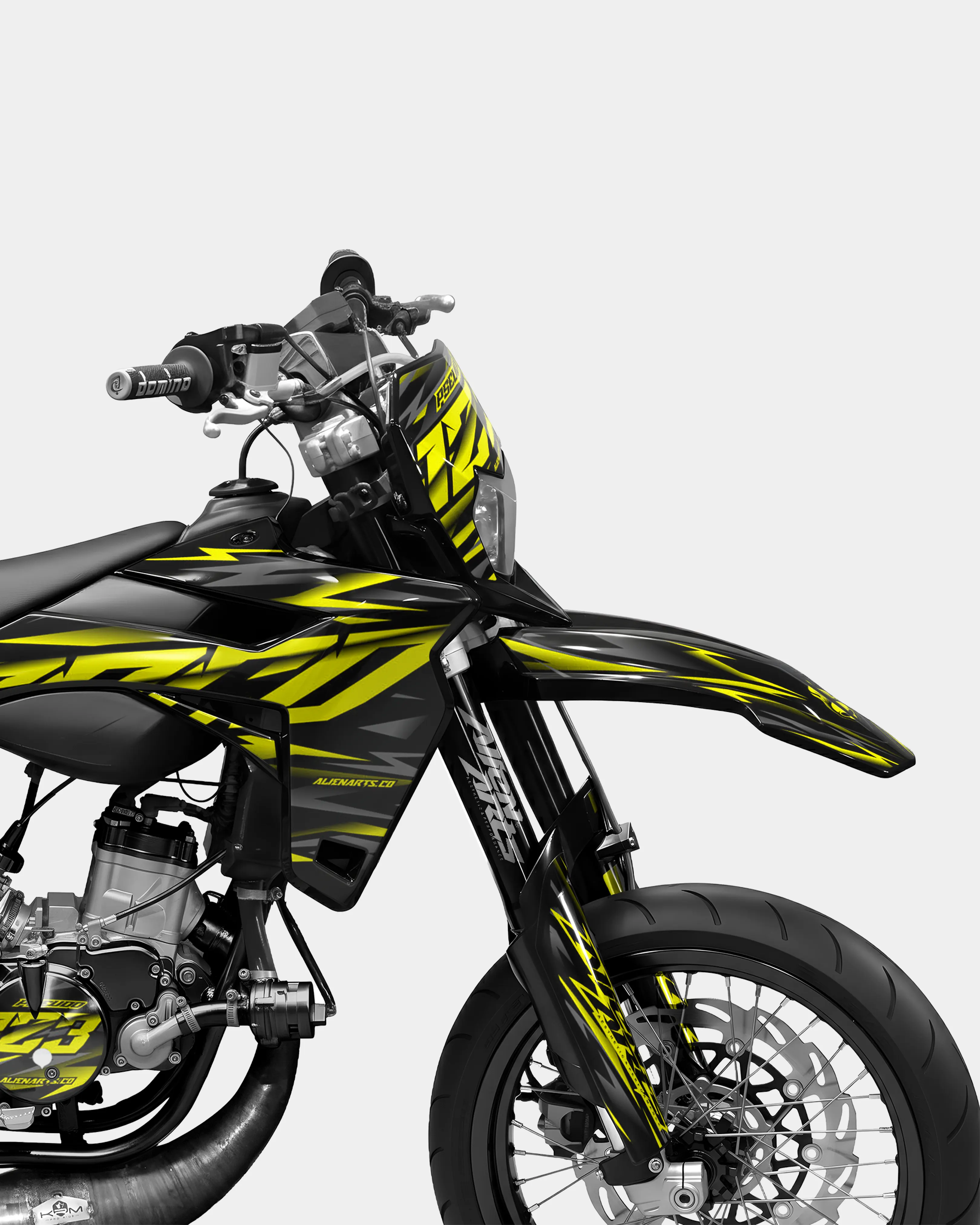 NOVUM- Kit deco SHERCO 50cc - Jaune - Image 3