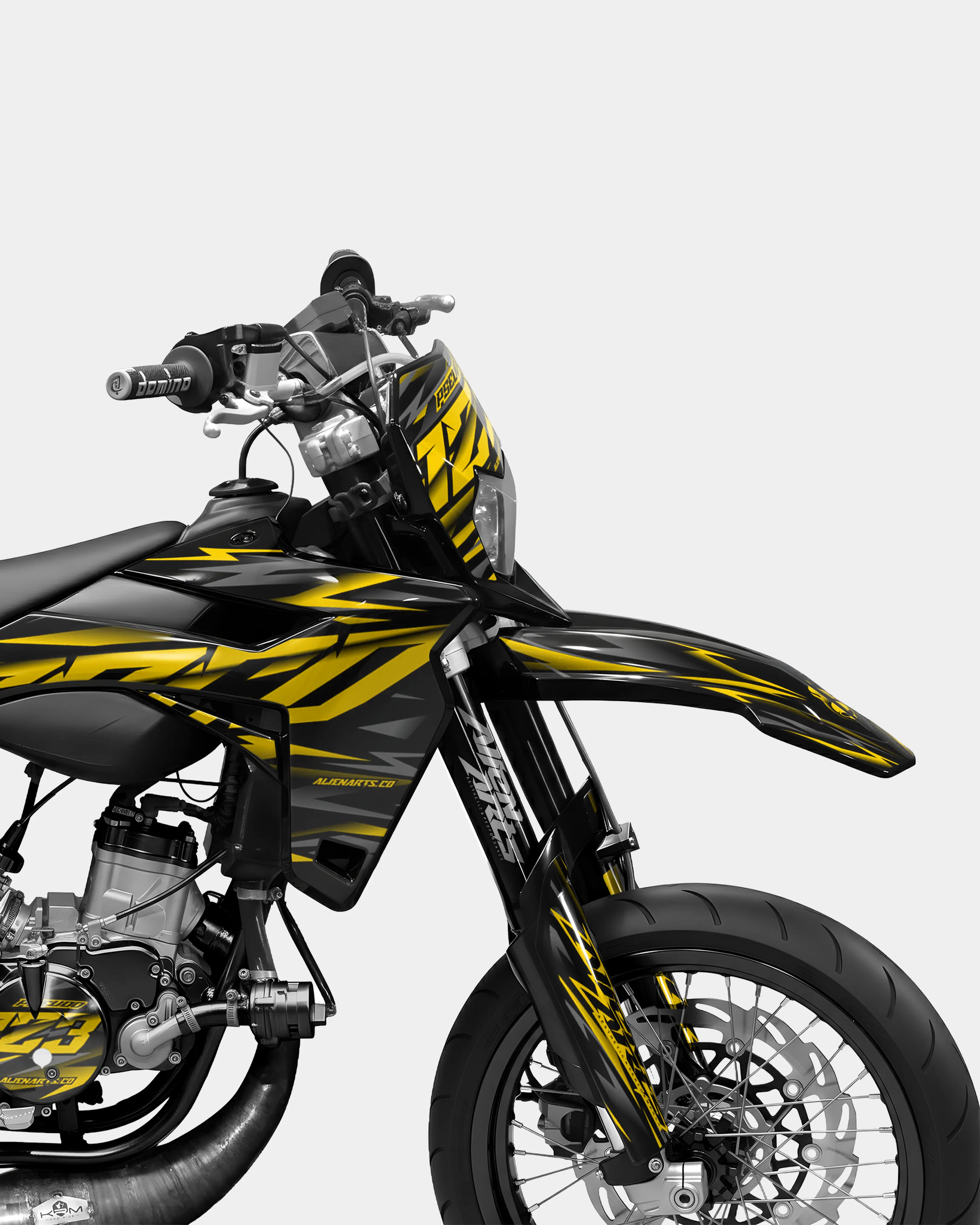NOVUM- Kit deco SHERCO 50cc - Jaune foncé - Image 3