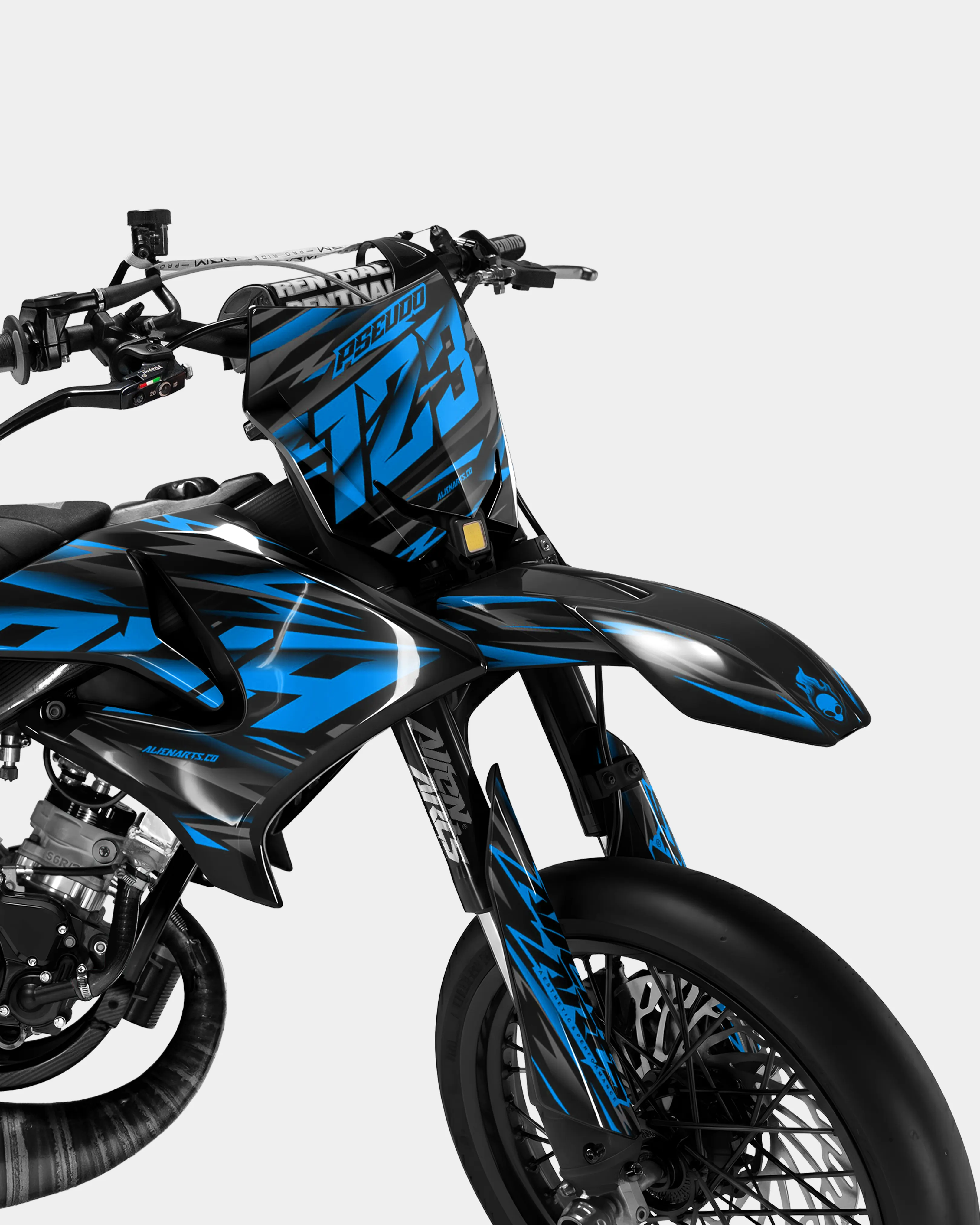 NOVUM - Kit deco YAMAHA DT 50cc - Bleu - Image 2