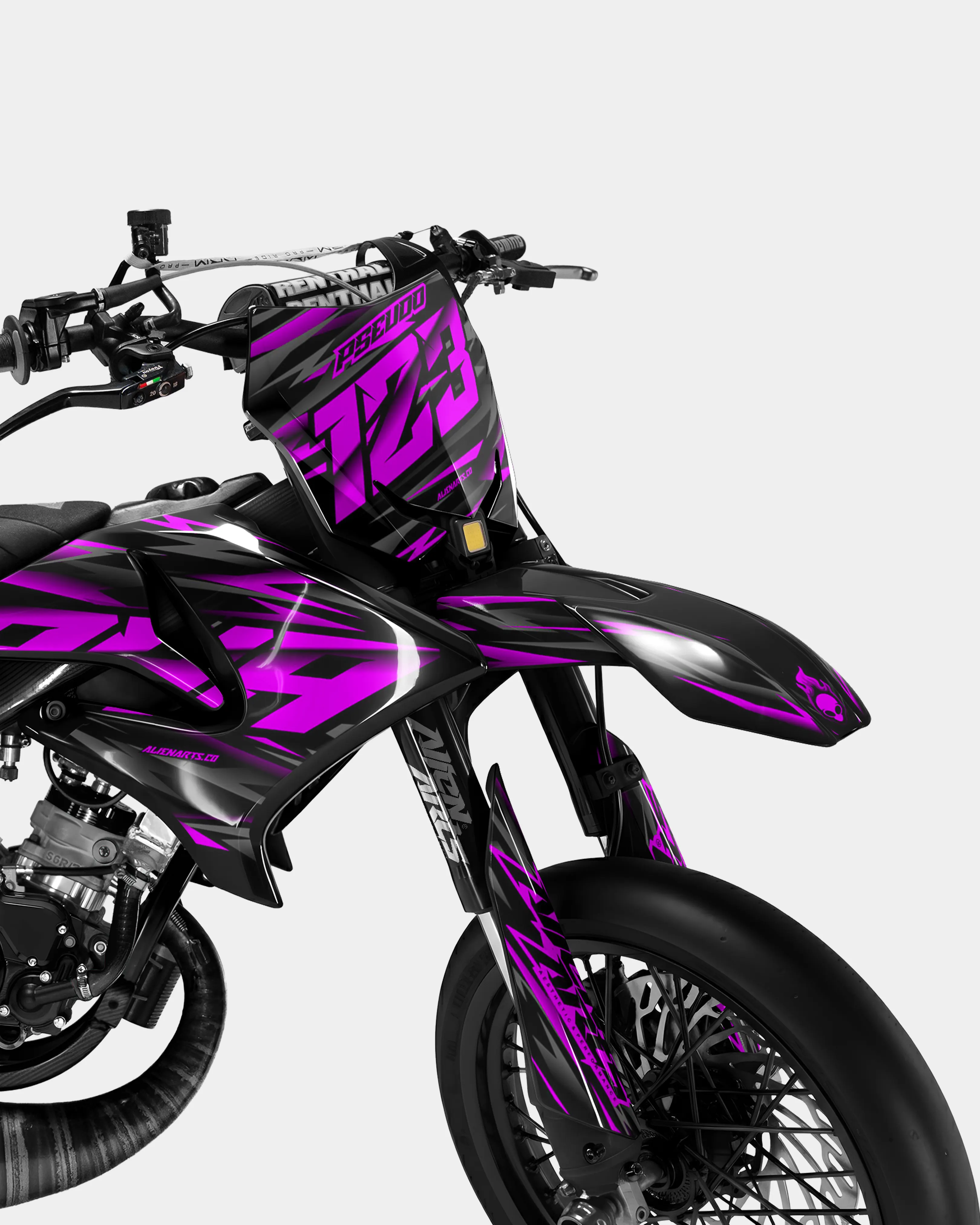 NOVUM - Kit deco YAMAHA DT 50cc - Rose - Image 2