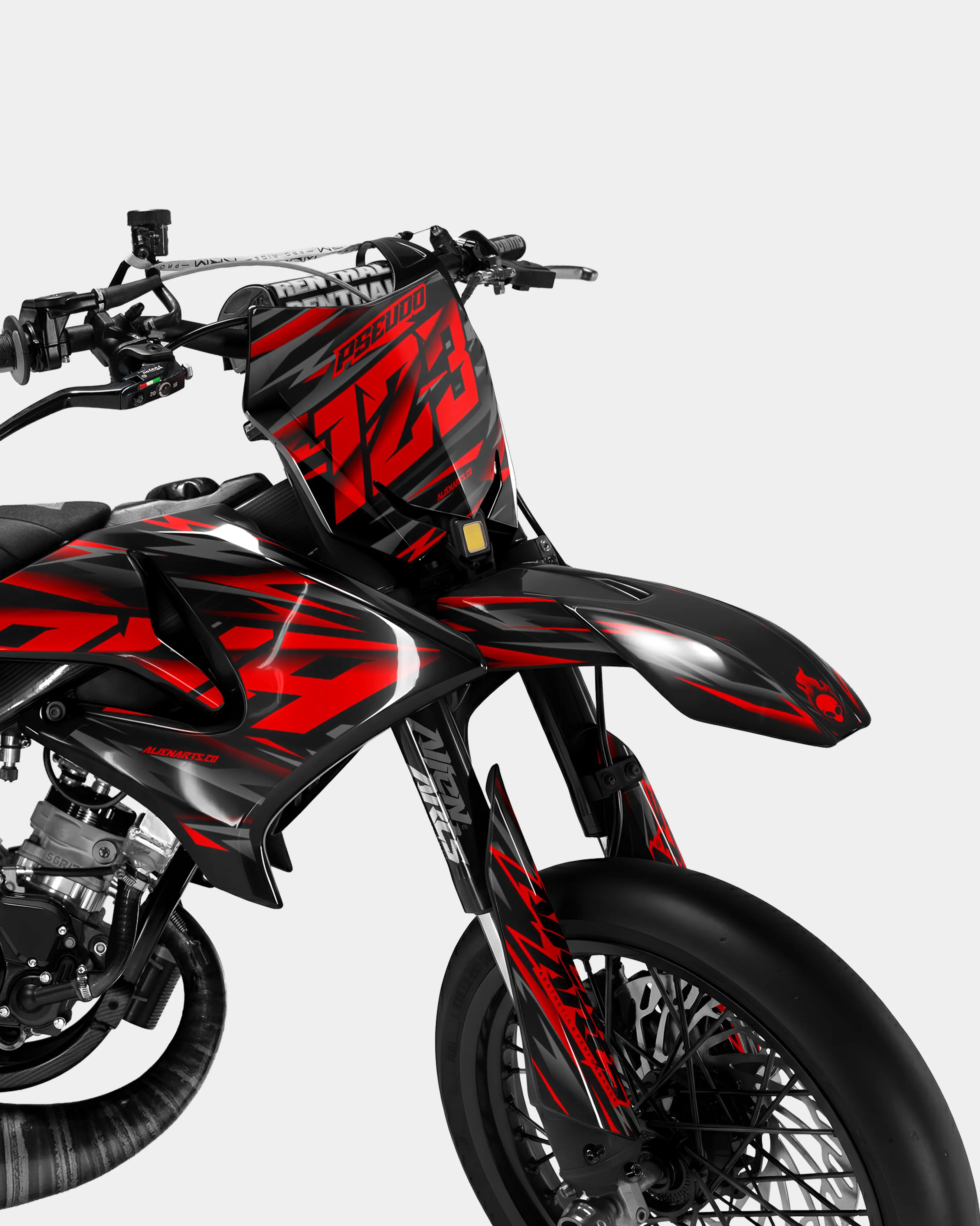 NOVUM - Kit deco YAMAHA DT 50cc - Rouge - Image 2