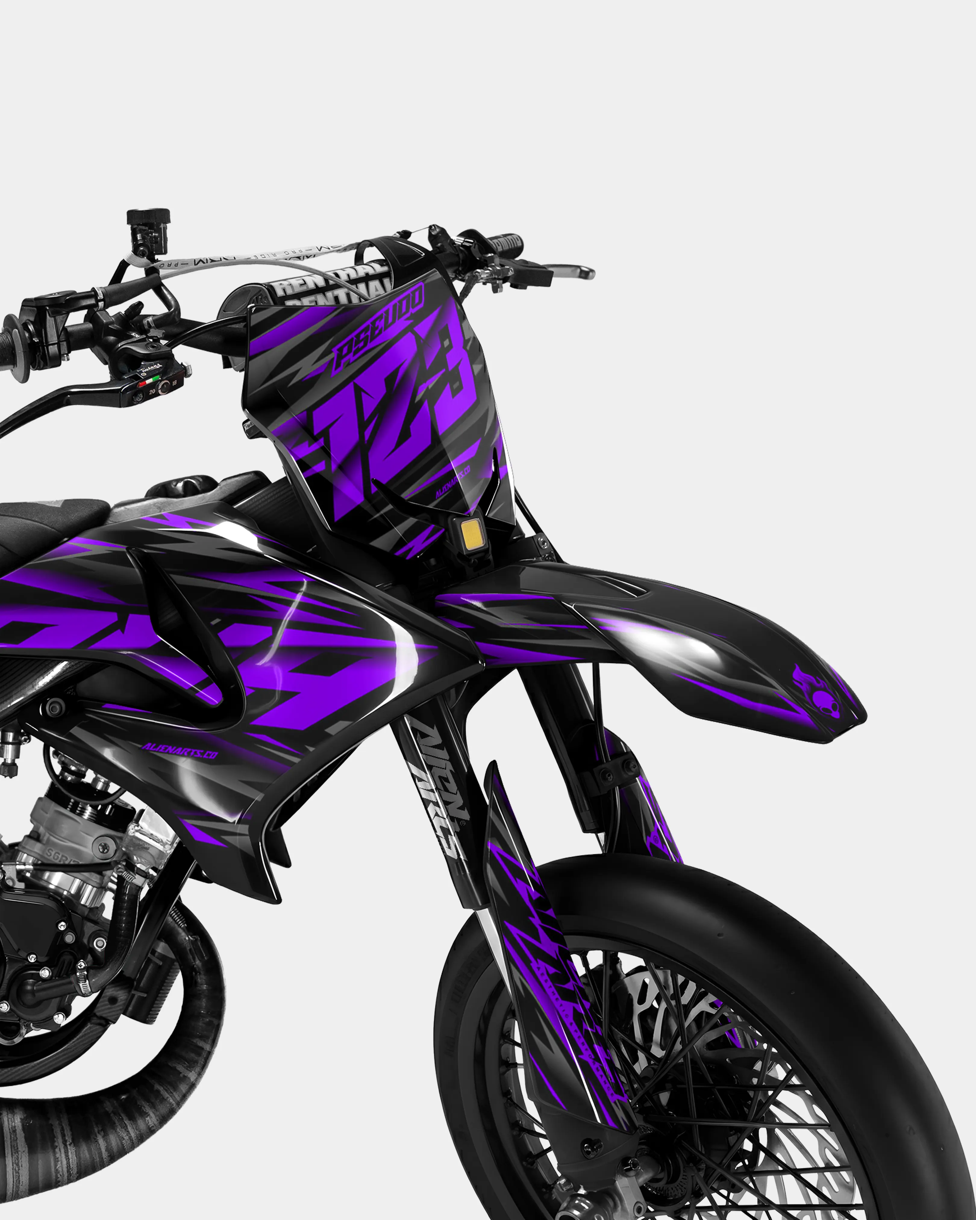 NOVUM - Kit deco YAMAHA DT 50cc - Violet - Image 2